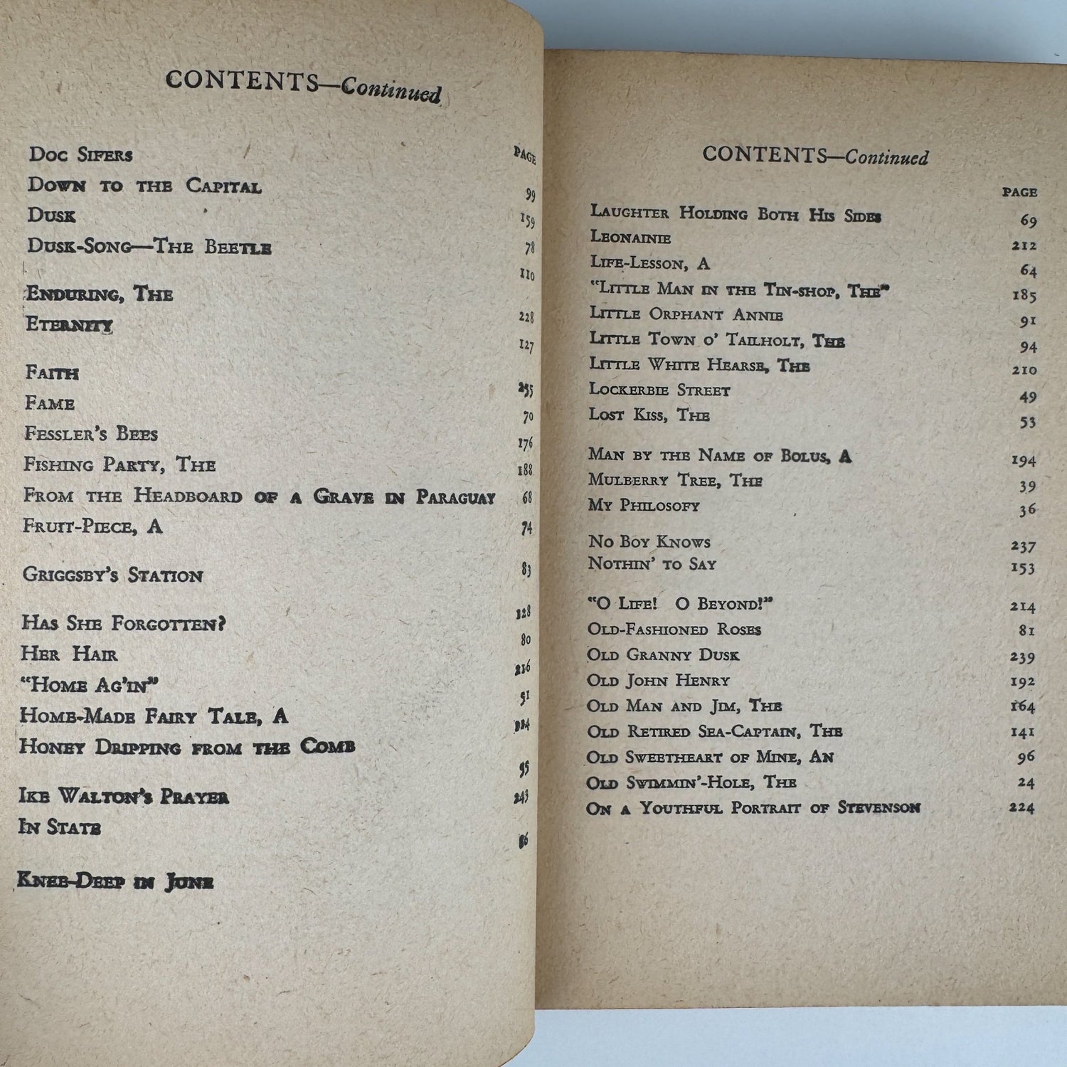 The Favorite Poems of James Whitcomb Riley, 1941 Hardcover DJ - Pretty Old Books