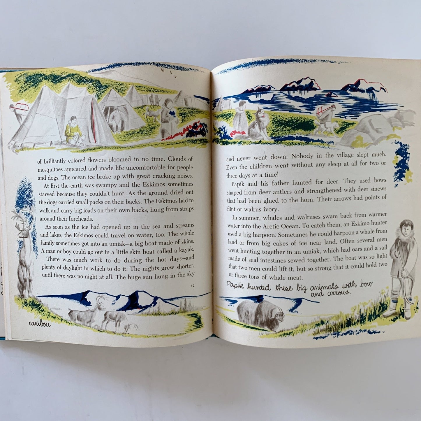 The First Book of Eskimos, Benjamin Brewster, 1952 Hardcover with DJ - Pretty Old Books