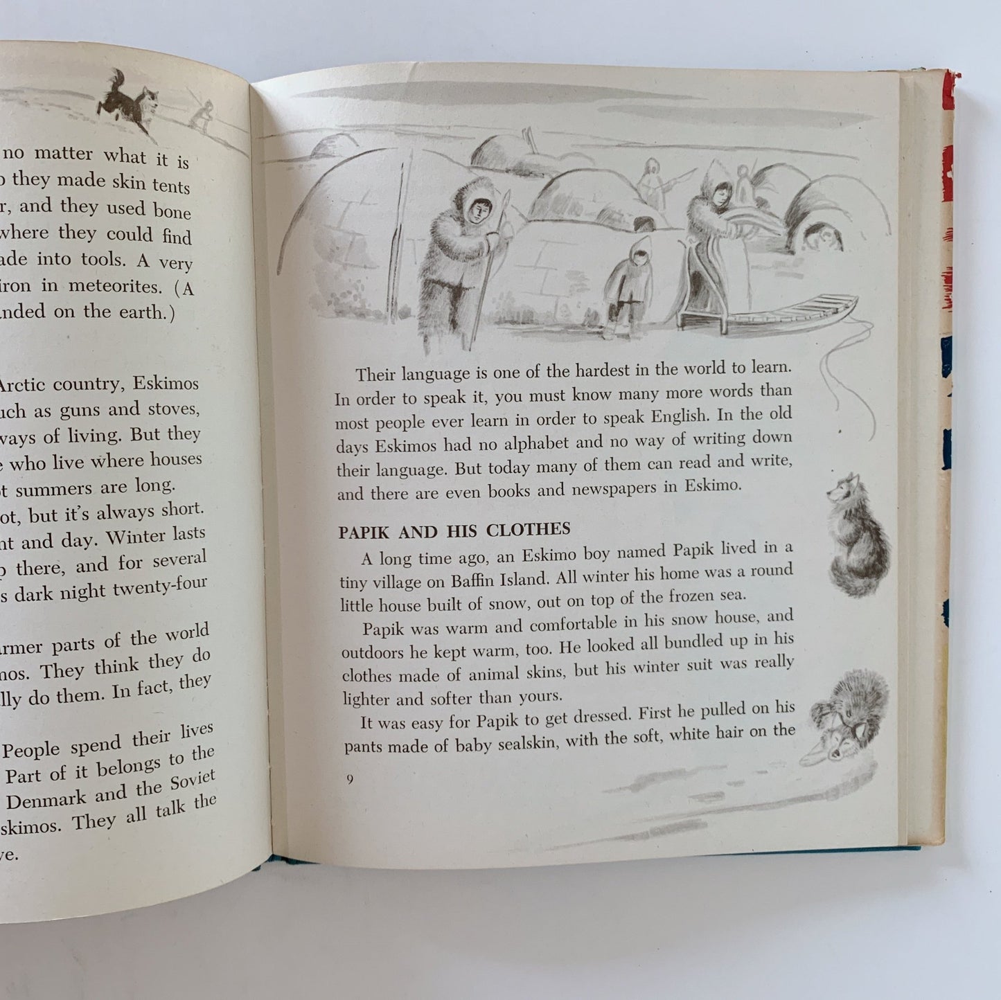 The First Book of Eskimos, Benjamin Brewster, 1952 Hardcover with DJ - Pretty Old Books