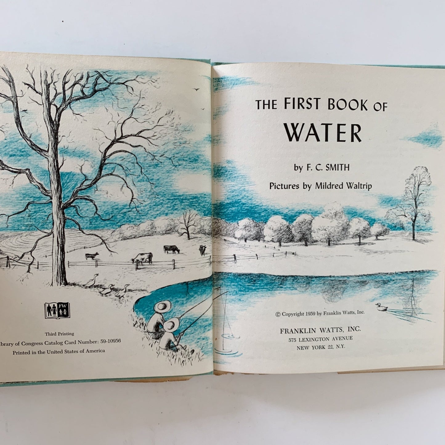 The First Book of Water, F. C. Smith, 1959 Hardcover with DJ - Pretty Old Books