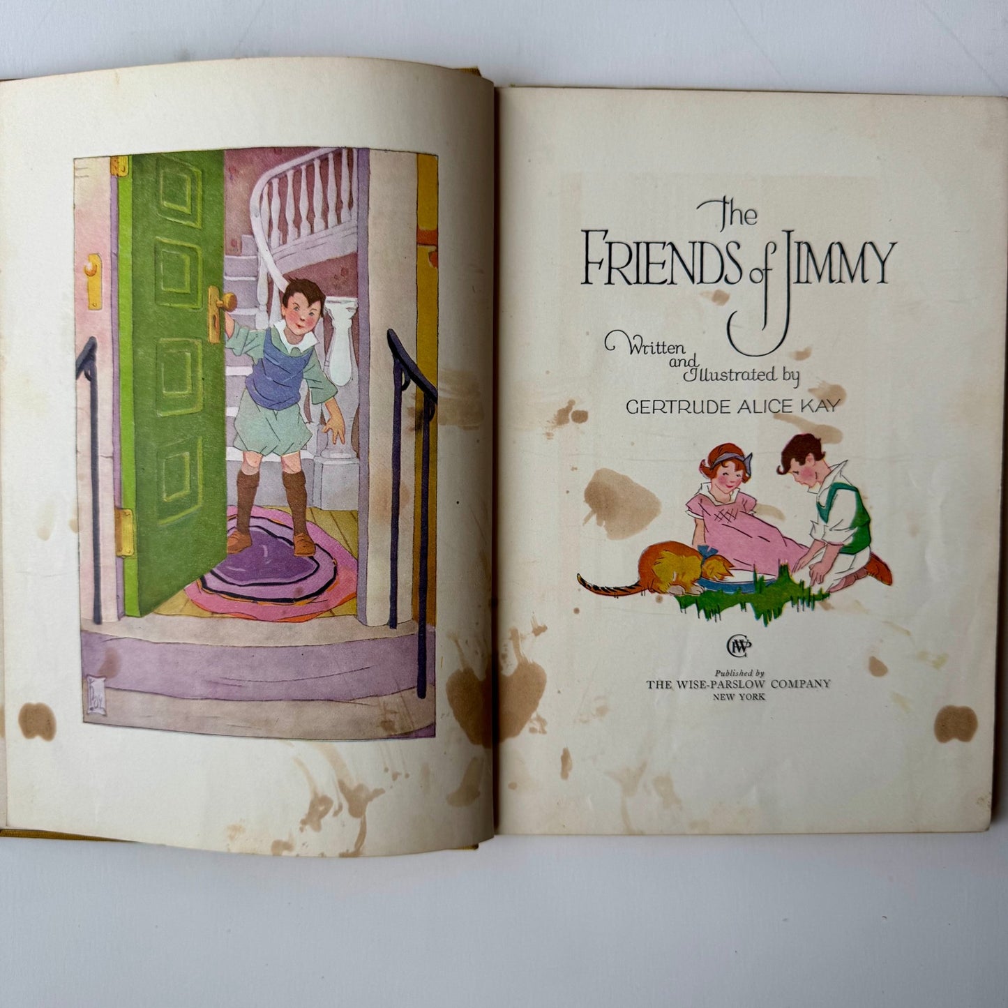 The Friends of Jimmy, Gertrude Alice Kay, 1936 Hardcover - Pretty Old Books