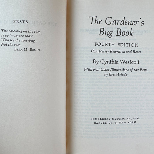 The Gardener's Bug Book (4th Ed.), Cynthia Westcott, 1973 - Pretty Old Books