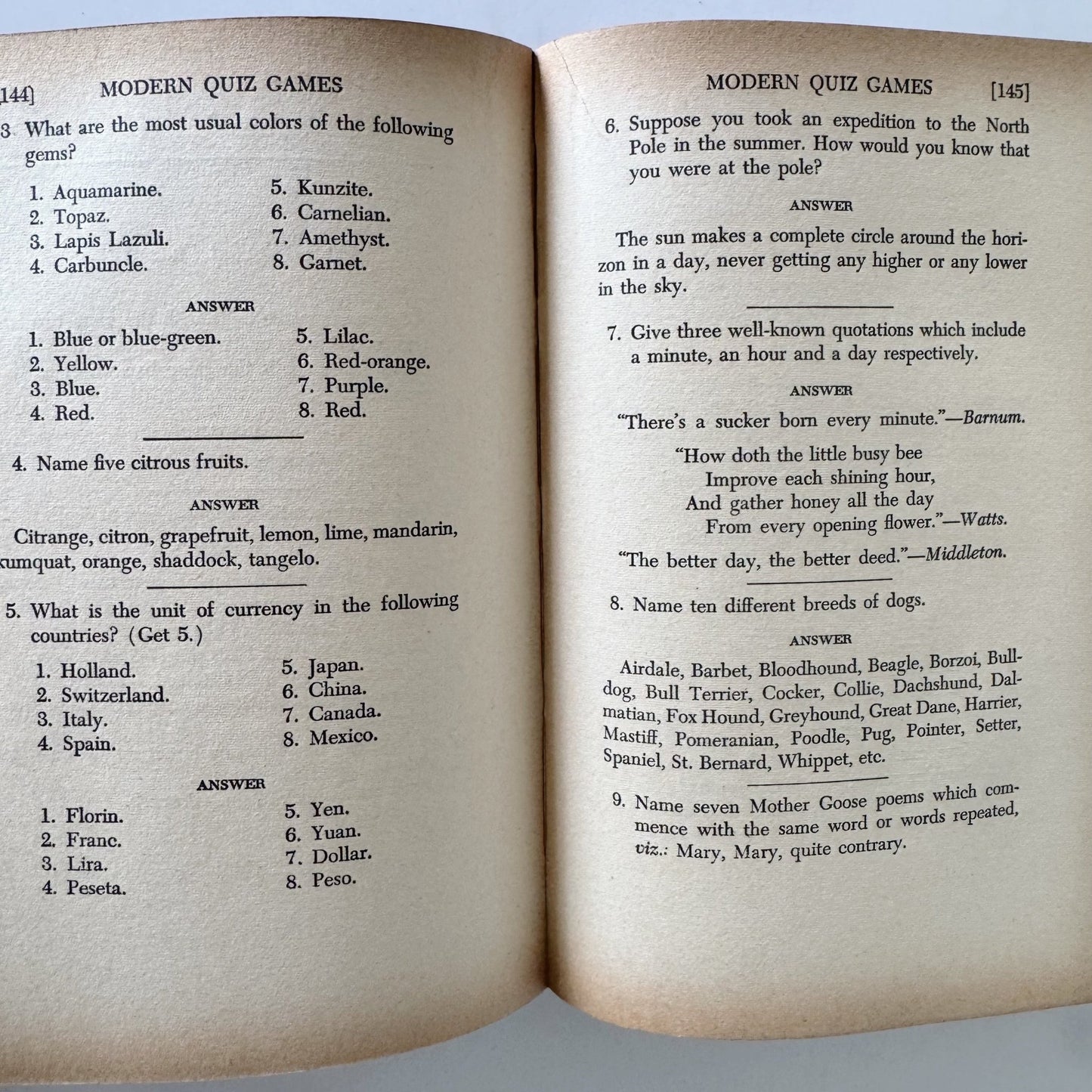 The Home Book of Party Games, 1949 Hardcover - Pretty Old Books