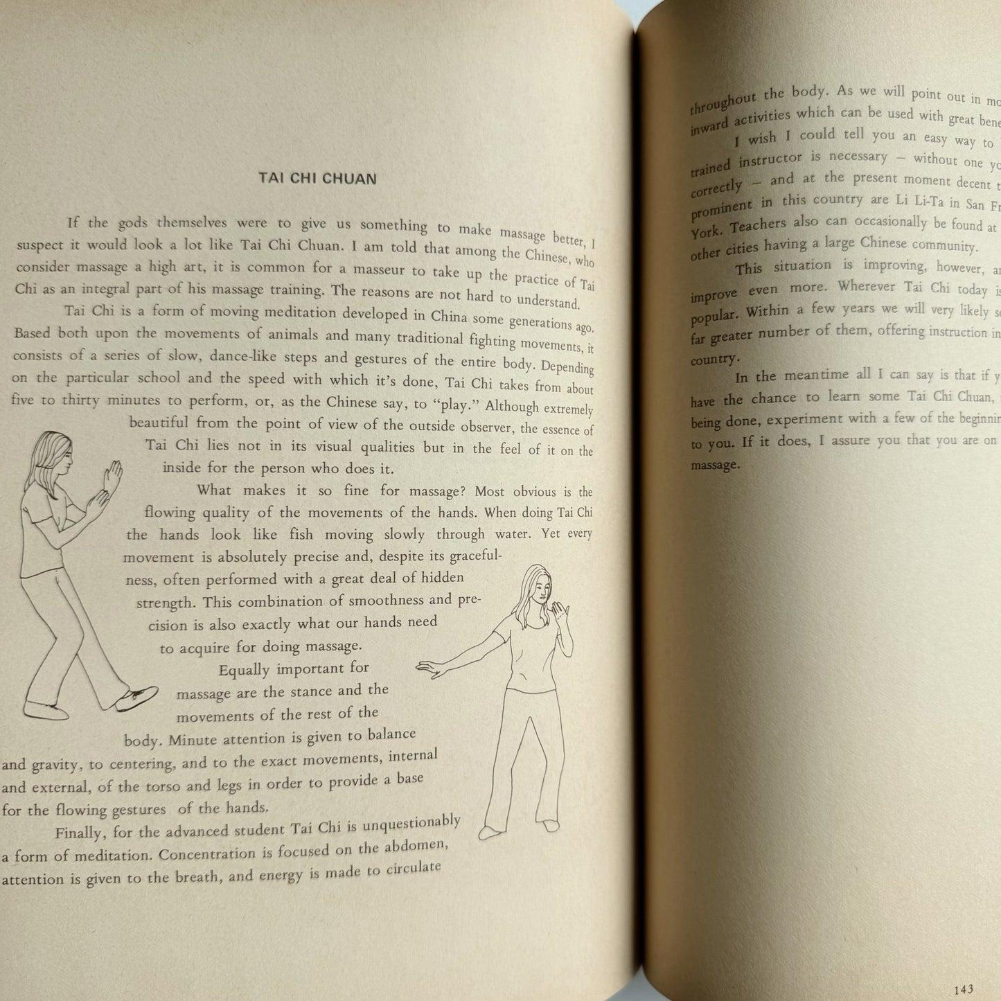 The Massage Book, George Downing, 1984 Illustrated - Pretty Old Books