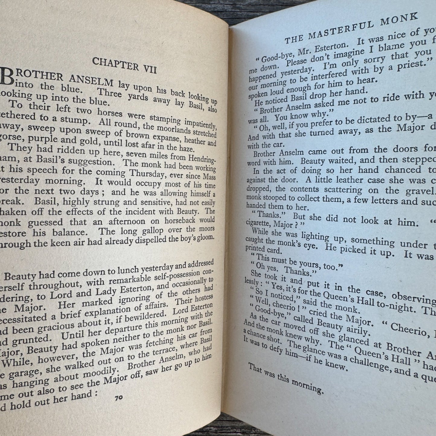 The Masterful Monk, Owen Francis Dudley, 1929 - Pretty Old Books