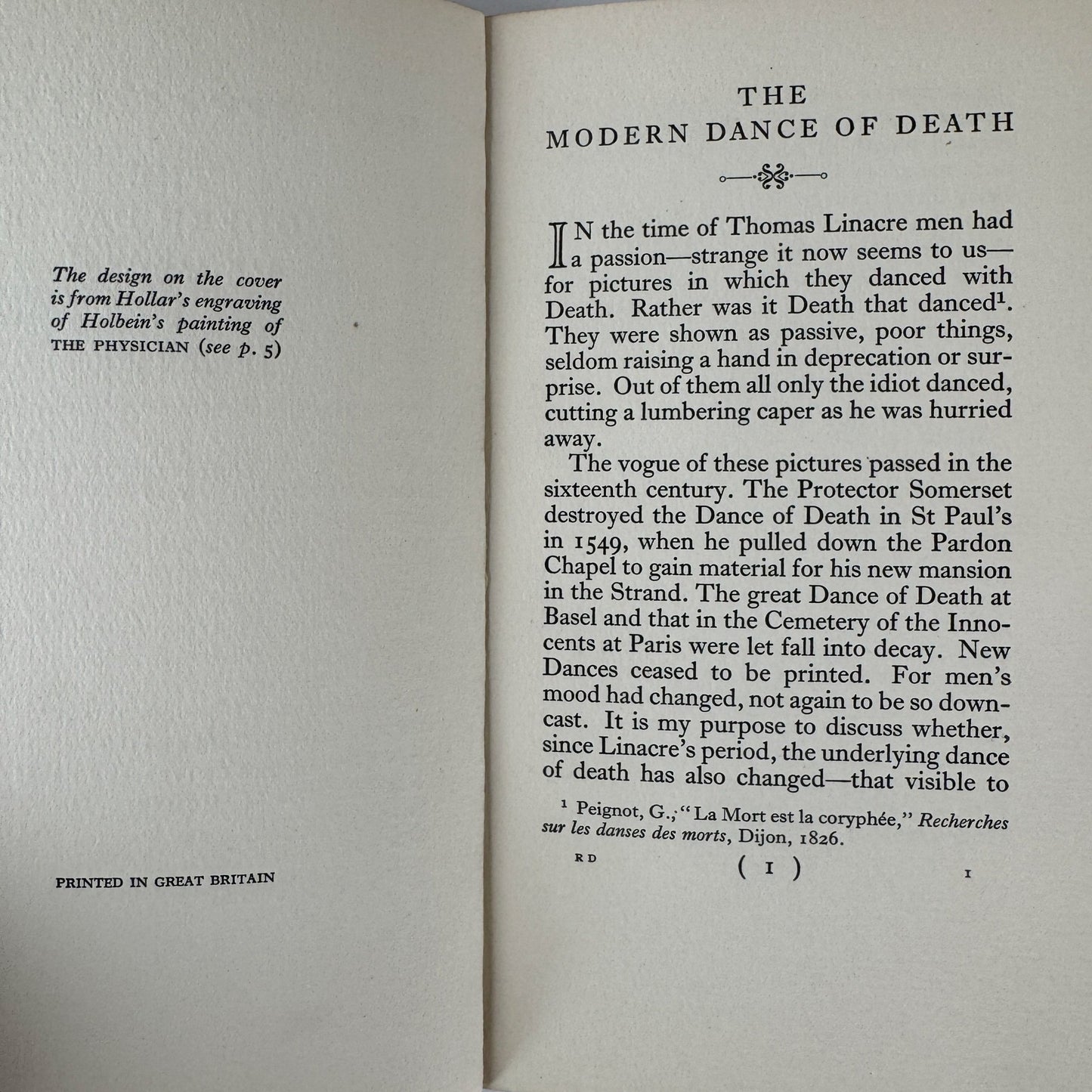 The Modern Dance of Death — Peyton Rous — 1929 Vintage Medical Science Book — Nobel Prize Author - Pretty Old Books