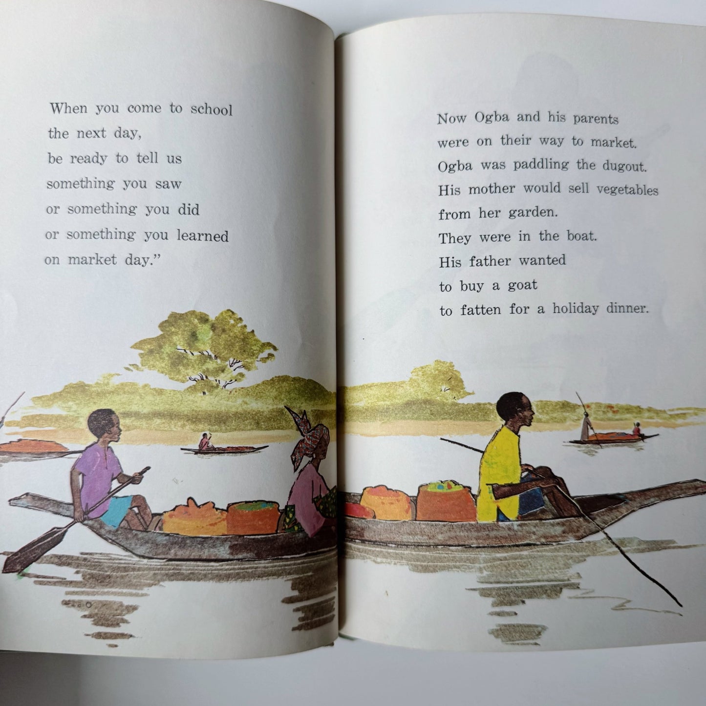 The Mysterious Gold and Purple Box, Mystery Picture Book, 1972, Jane Werner Watson - Pretty Old Books