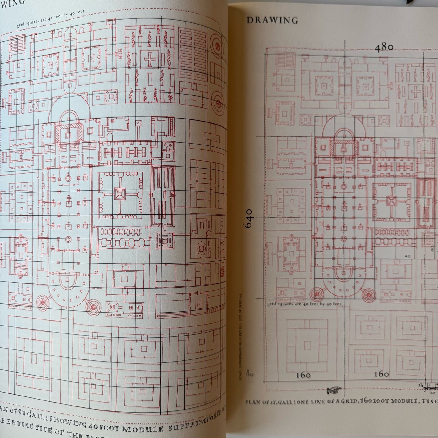 The Plan of St. Gall in Brief, Lorna Price, 1982 Oversized Book - Pretty Old Books