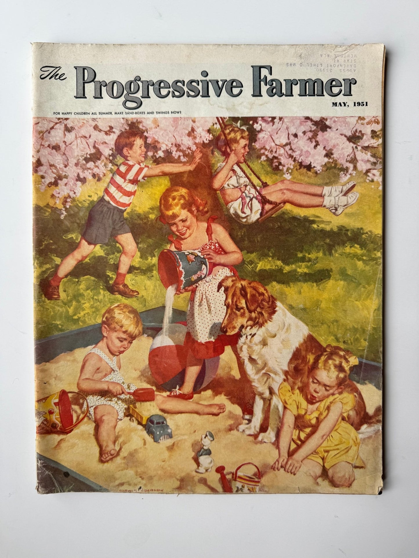 The Progressive Farmer Magazine, Vintage Magazines Mid Century 1940s and 1950s, Choose One - Pretty Old Books