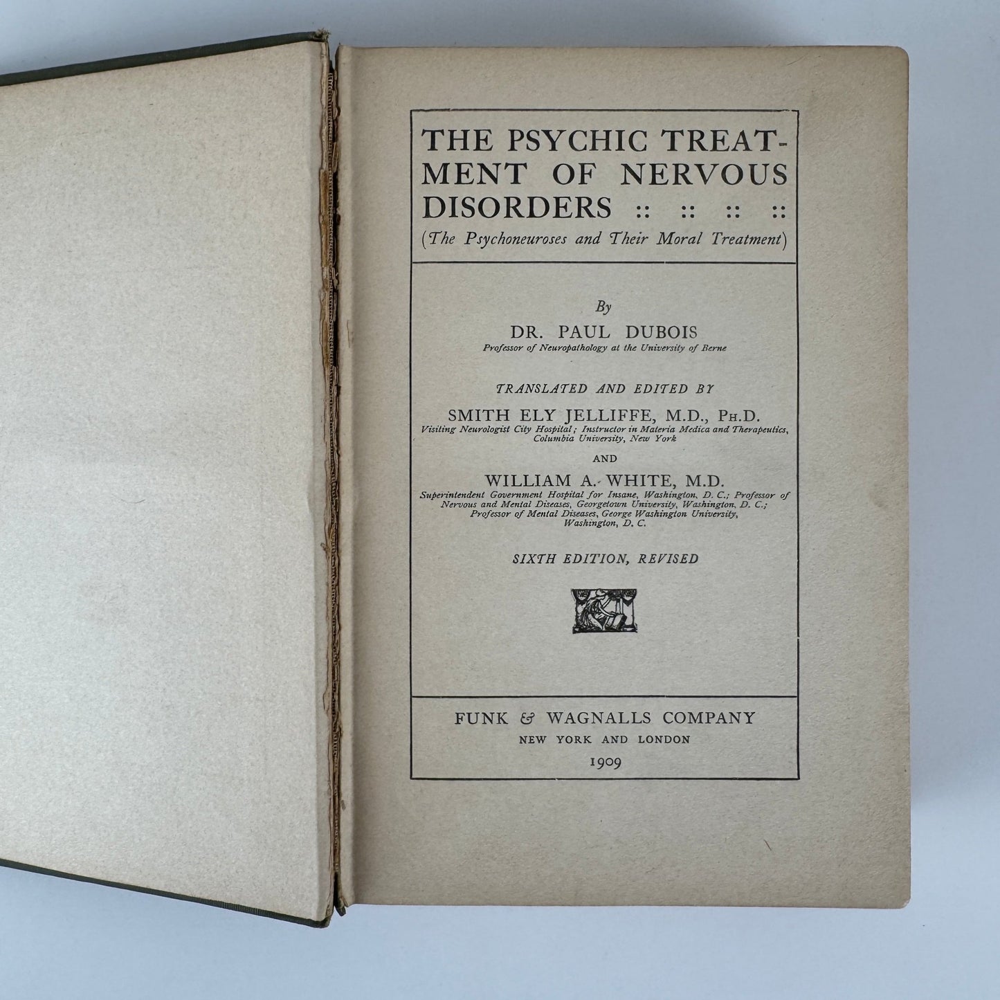 The Psychic Treatment of Nervous Disorders — 1909 Antique Medical Book - Pretty Old Books