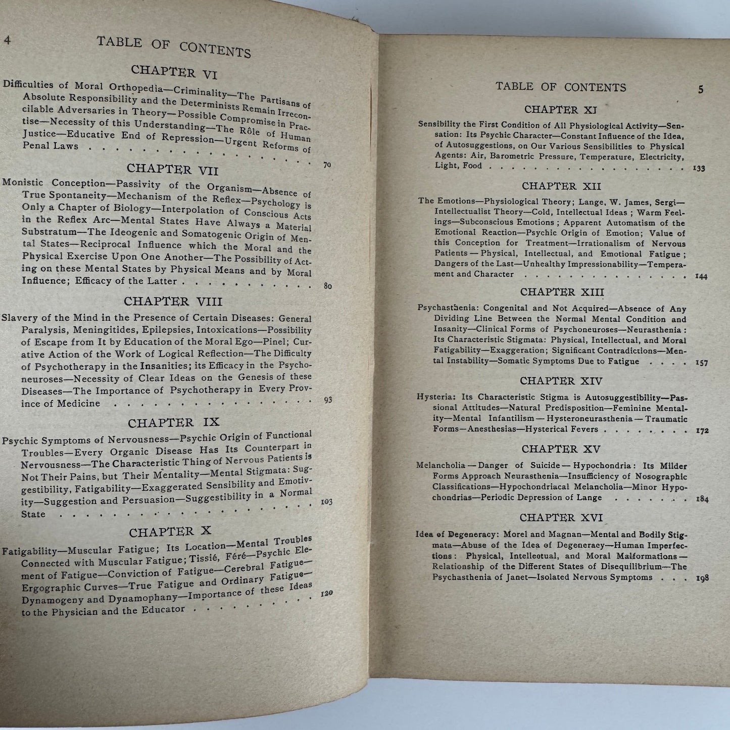 The Psychic Treatment of Nervous Disorders — 1909 Antique Medical Book - Pretty Old Books
