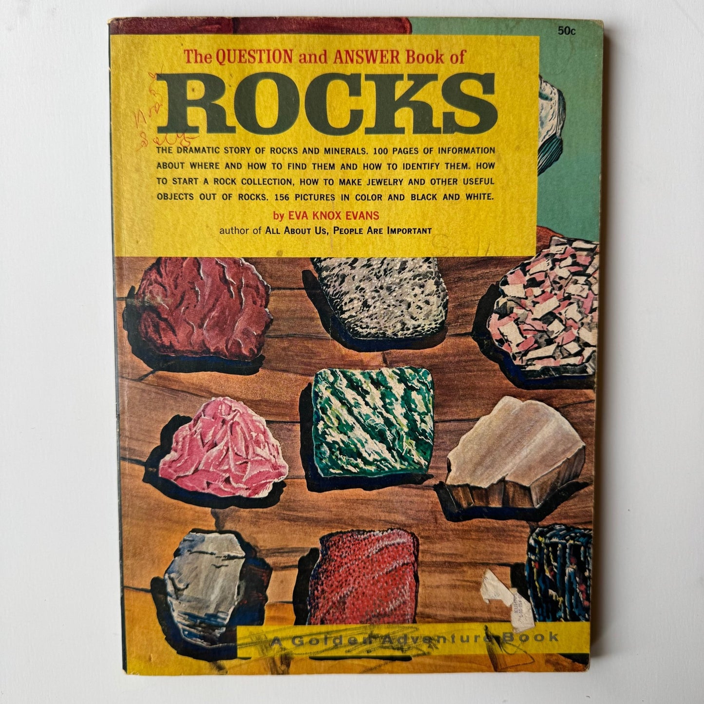 The Question and Answer Book of Rocks, A Golden Adventure Book, 1963 - Pretty Old Books