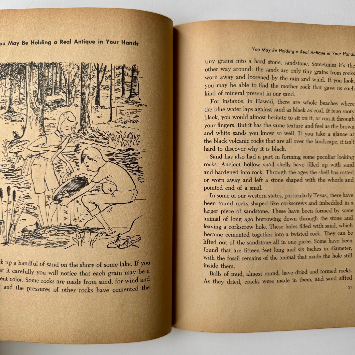 The Question and Answer Book of Rocks, A Golden Adventure Book, 1963 - Pretty Old Books
