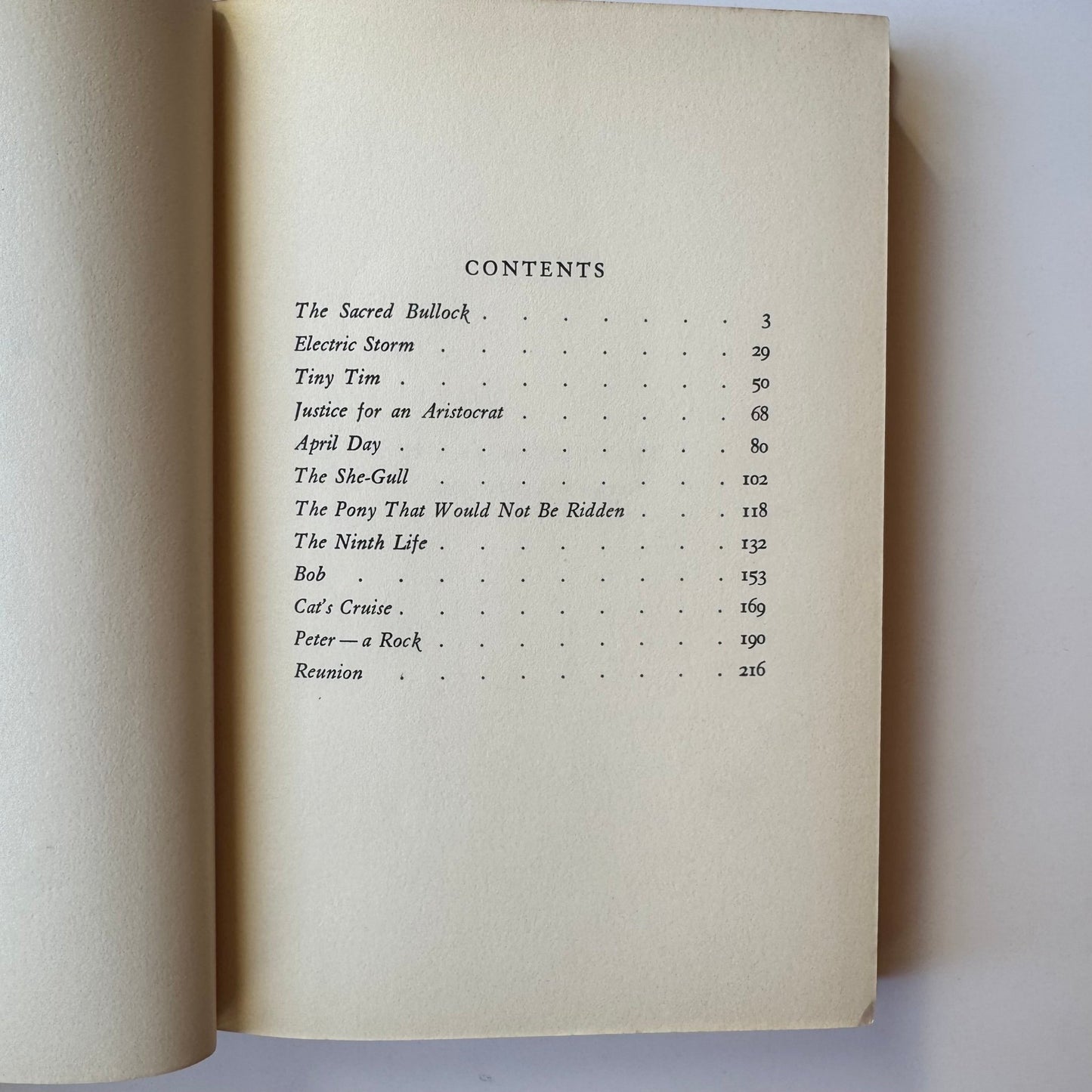 The Sacred Bullock and Other Stories, Mazo de la Roche, 1939 Hardcover - Pretty Old Books