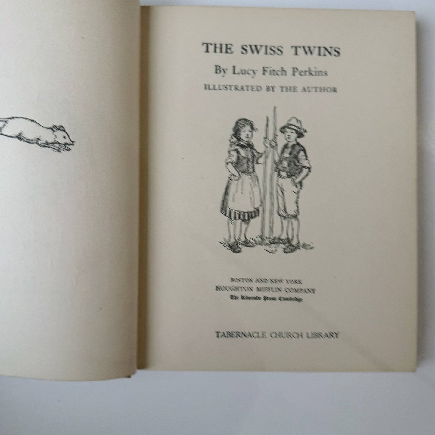 The Swiss Twins, Lucy Fitch Perkins, 1922 Hardcover - Pretty Old Books