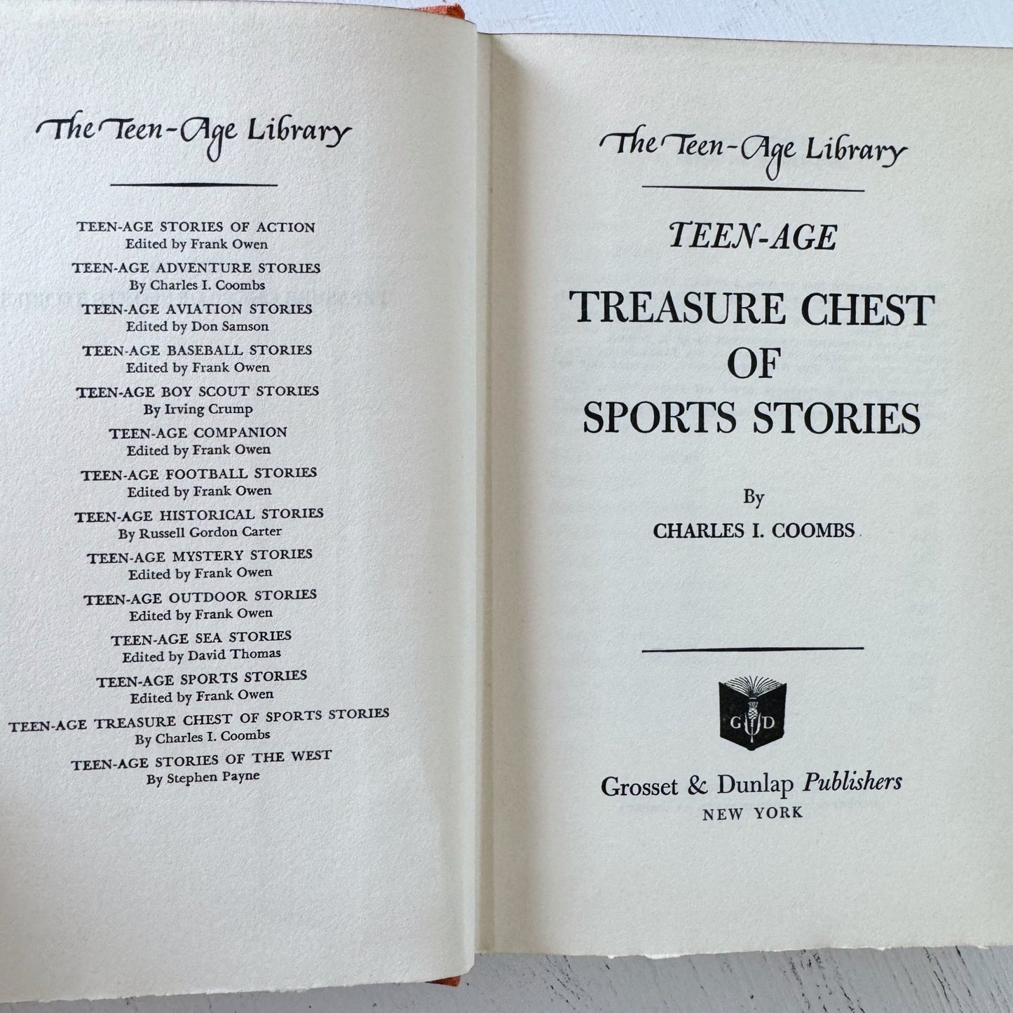 The Teen - Age Treasure Chest of Sports Stories, 1948 - Pretty Old Books