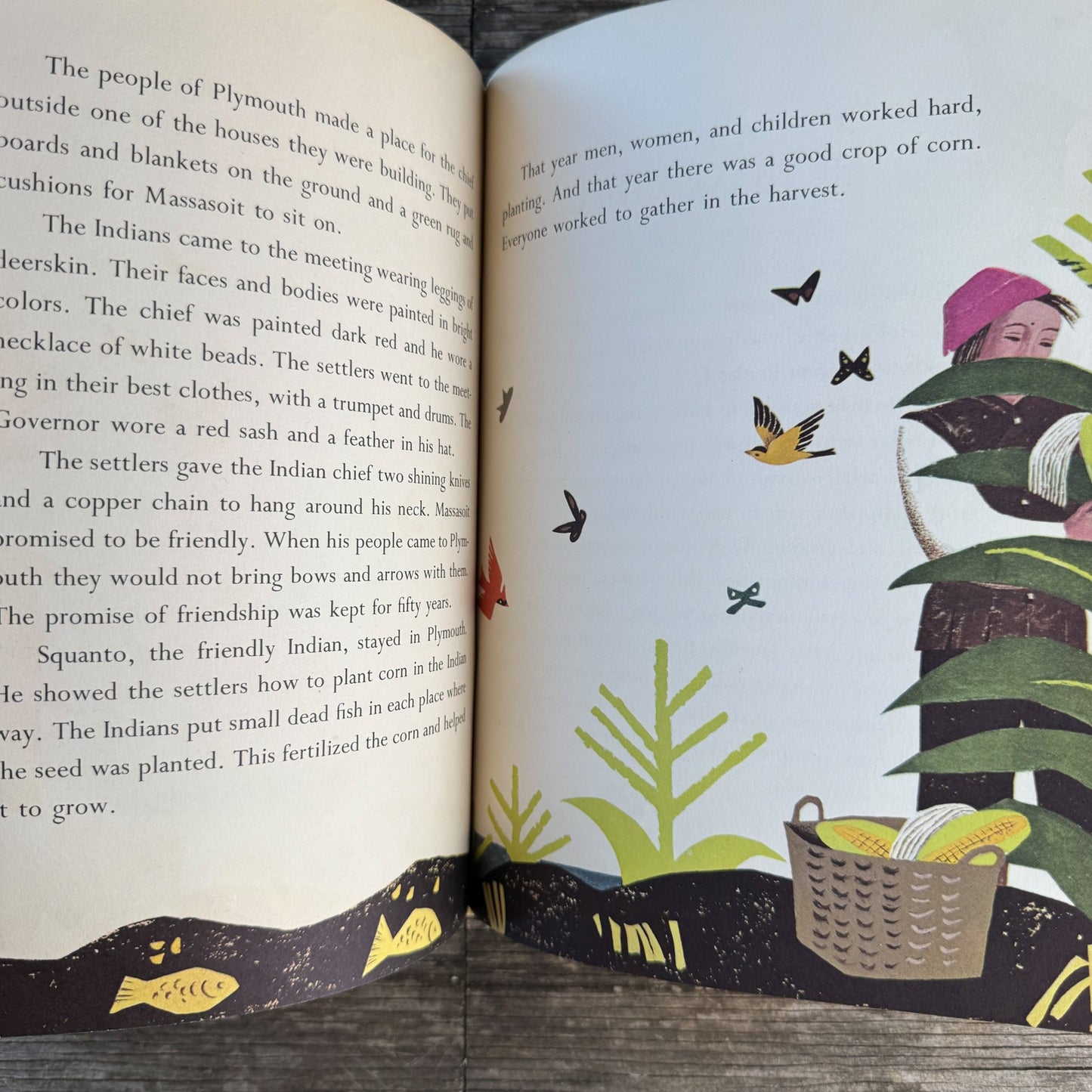 The Thanksgiving Story, Alice Dalgliesh, 1954, Helen Sewell - Pretty Old Books