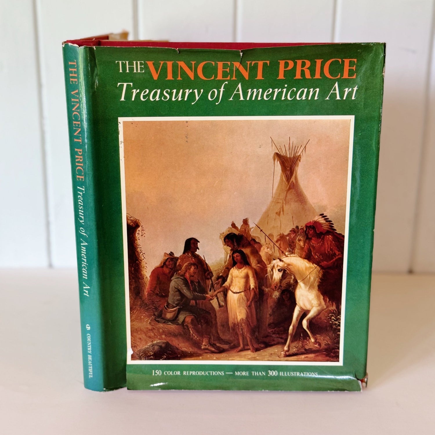 The Vincent Price Treasury of American Art, 1972 Coffee Table Art Book - Pretty Old Books