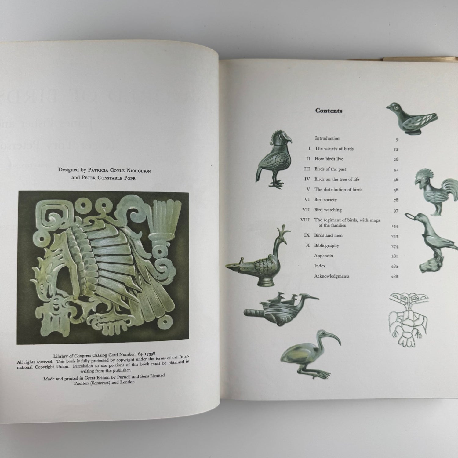 The World of Birds, James Fisher and Roger Tory Peterson, 1964 Illustrated Oversized Hardcover - Pretty Old Books