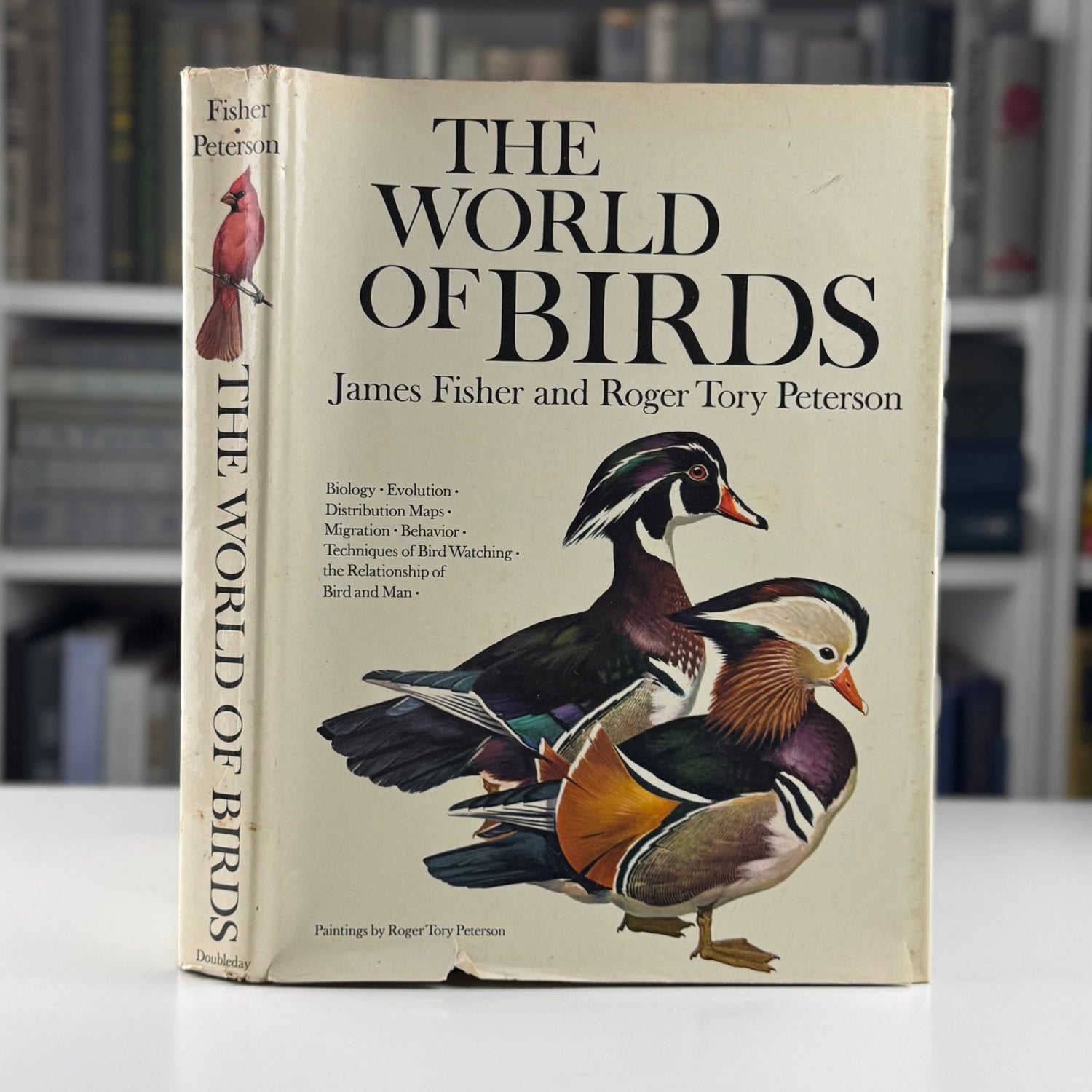 The World of Birds, James Fisher and Roger Tory Peterson, 1964 Illustrated Oversized Hardcover - Pretty Old Books