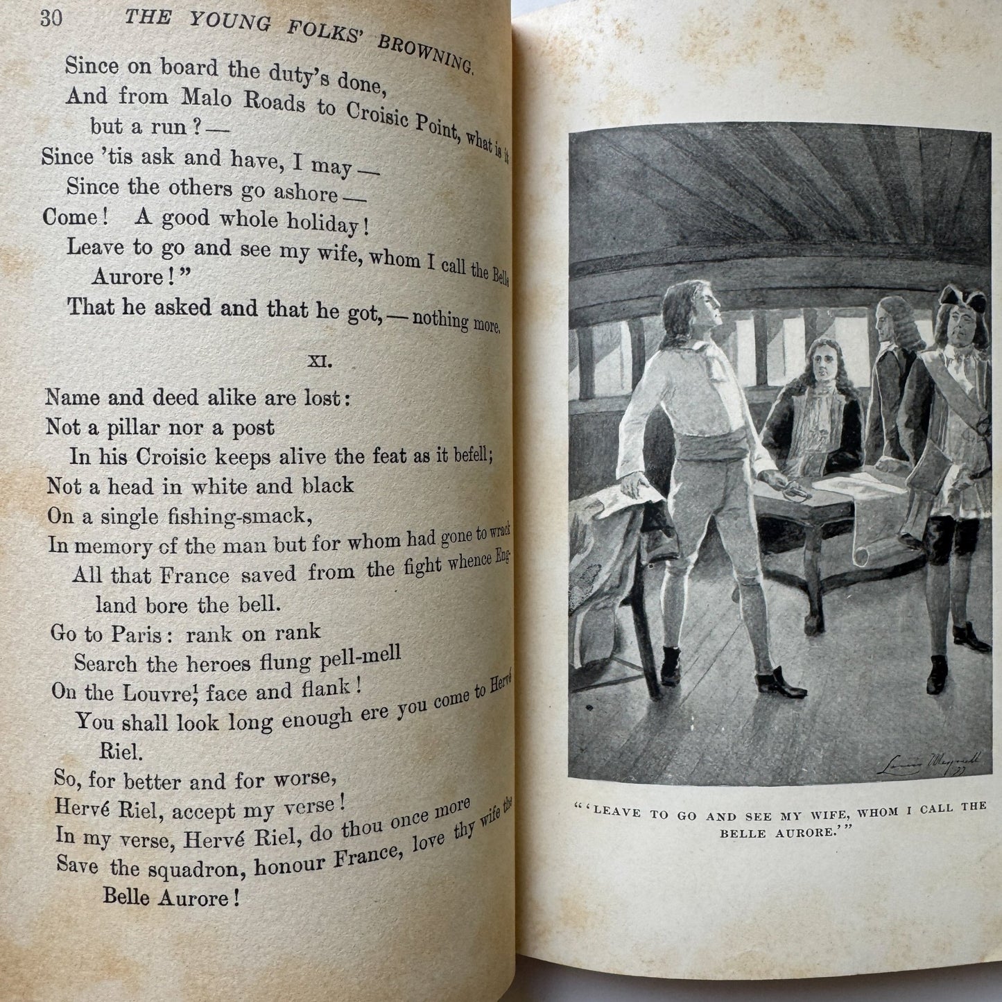 The Young Folks' Browning, Thomas Tapper, 1932 Poetry School Book - Pretty Old Books