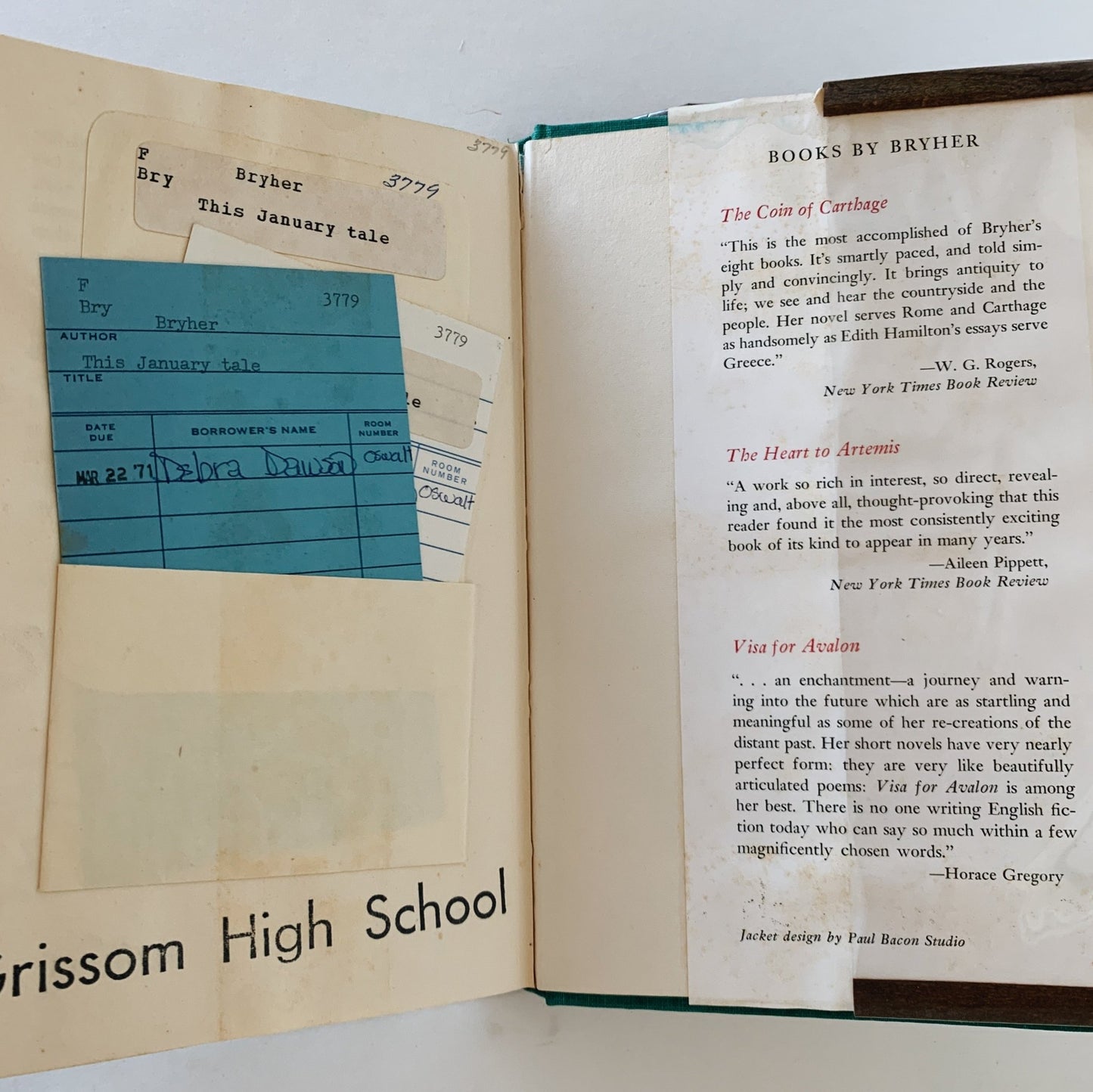 This January Tale, Bryher (Annie Winifred Ellerman), 1966 Hardcover - Pretty Old Books