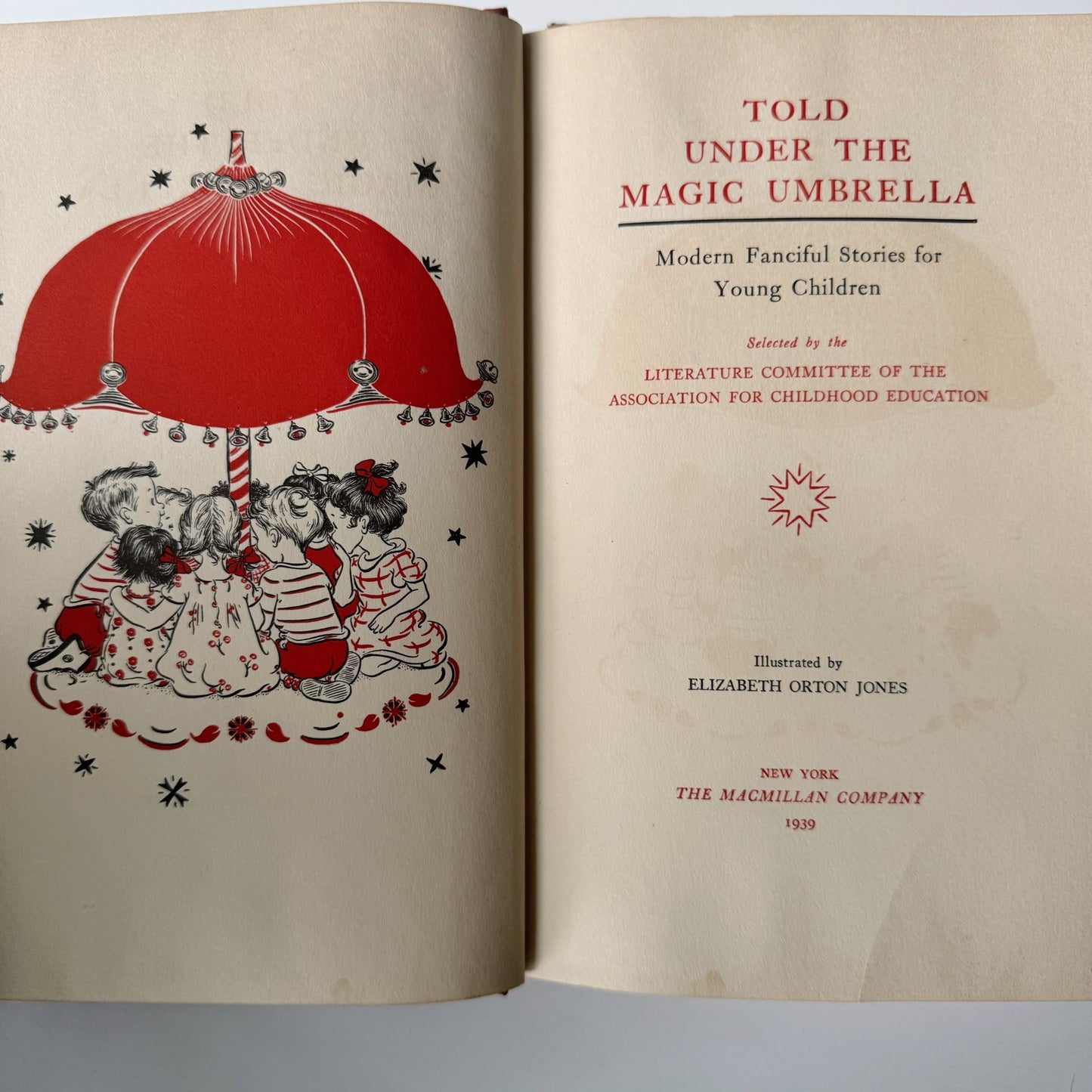 Told Under the Magic Umbrella, Read - Aloud Stories, 1939 - Pretty Old Books