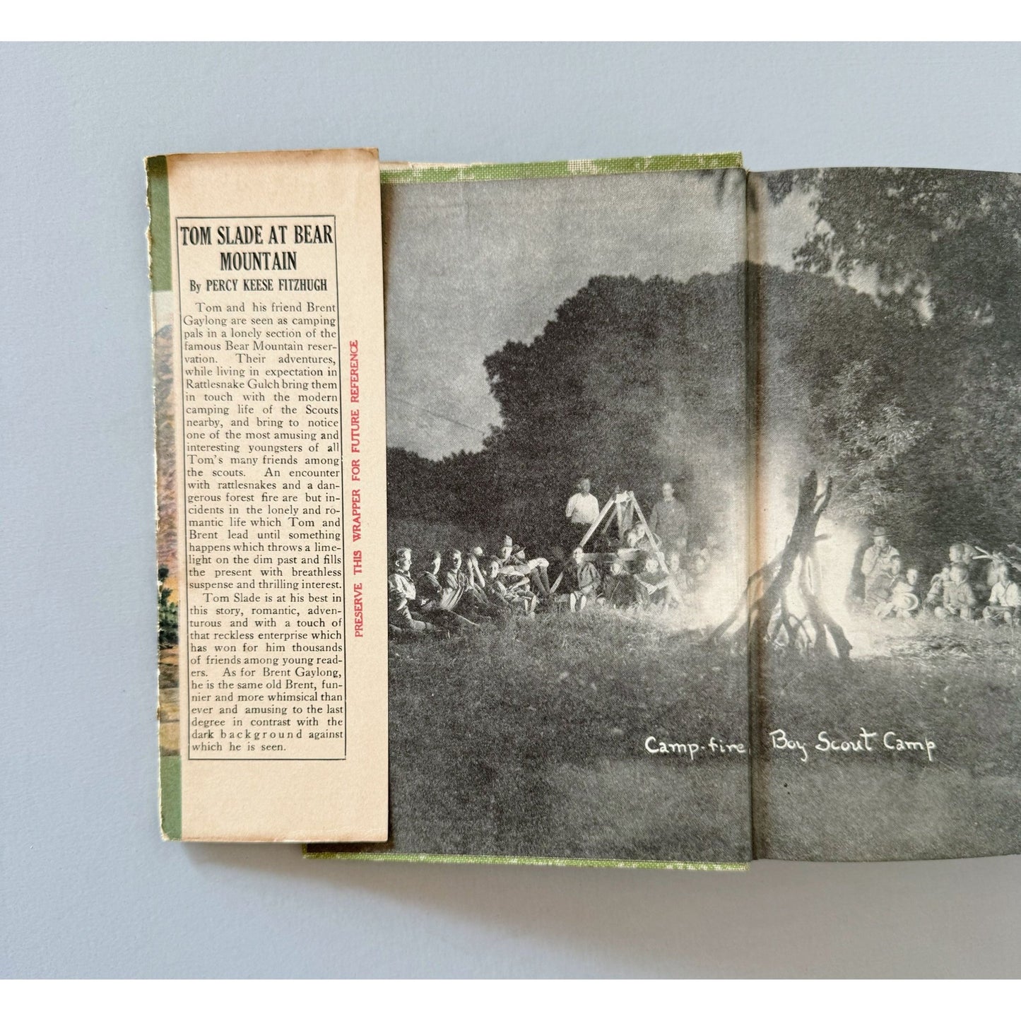Tom Slade at Bear Mountain, Percy Keese Fitzhugh, Boy Scout Book, 1925 - Pretty Old Books