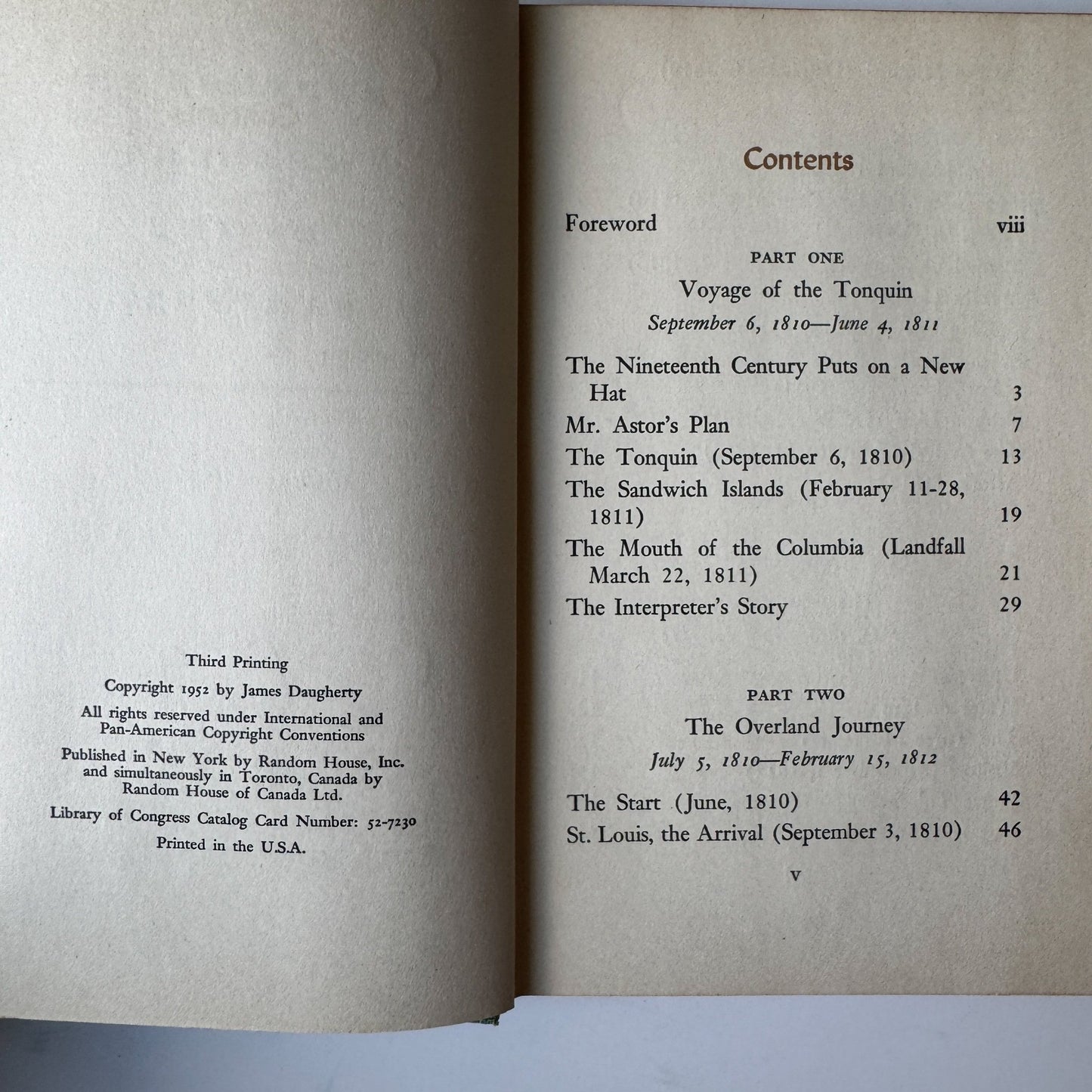 Trappers and Traders of the Far West, Landmark Book, 1952, Juvenile Nonfiction - Pretty Old Books