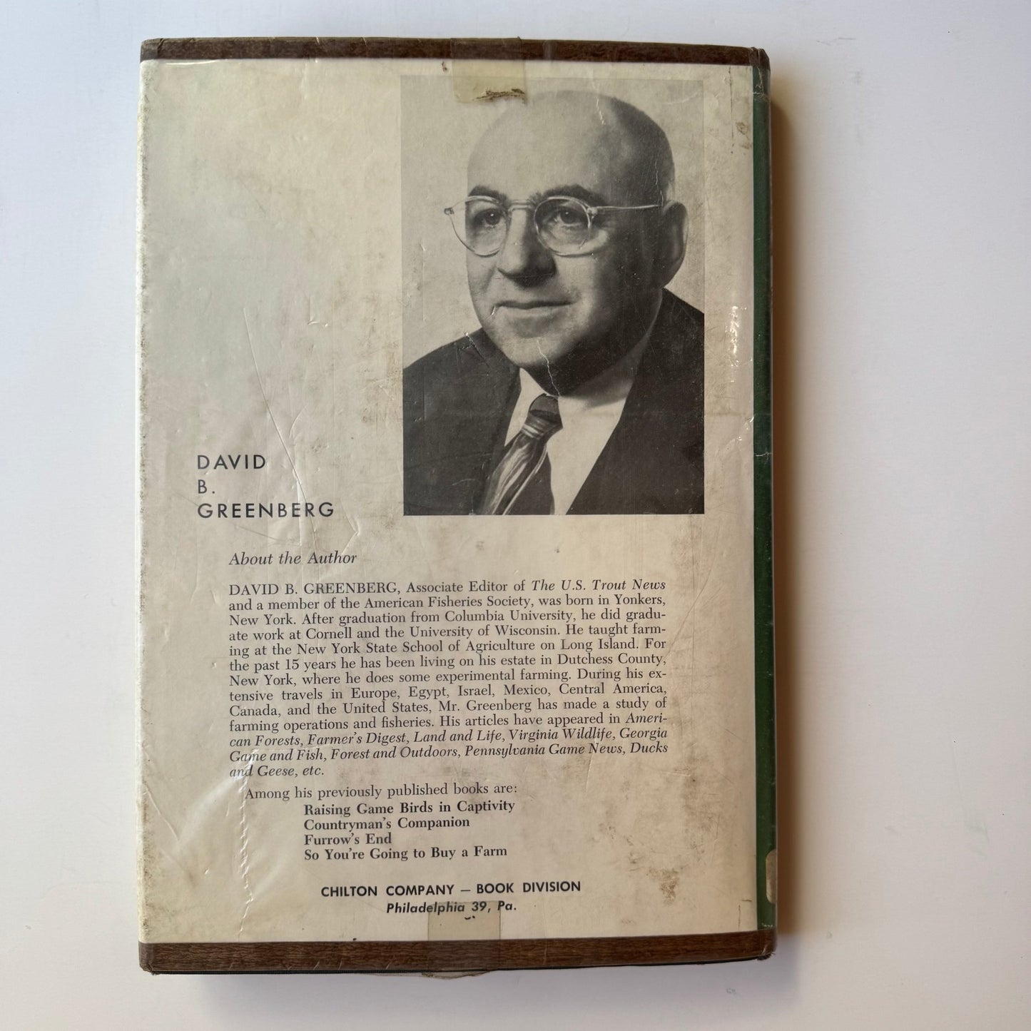 Trout Farming: First Complete Textbook on Trout Farming, David B. Greenberg, 1960 - Pretty Old Books