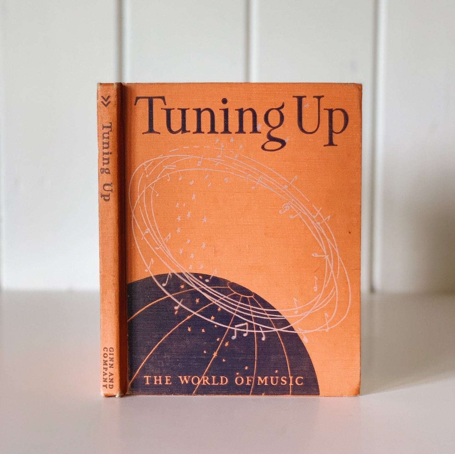 Tuning Up: The World of Music, Illustrated Mid Century School Book, 1947 - Pretty Old Books