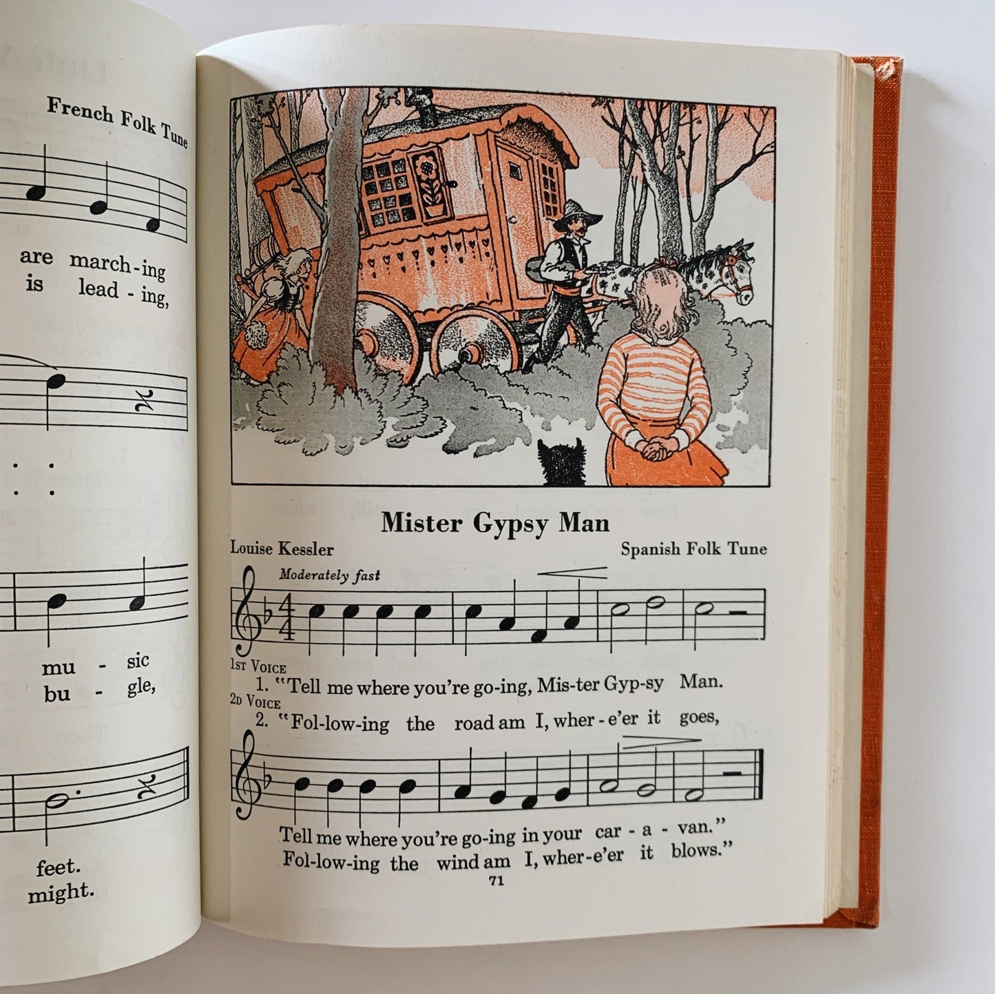 Tuning Up: The World of Music, Illustrated Mid Century School Book, 1947 - Pretty Old Books