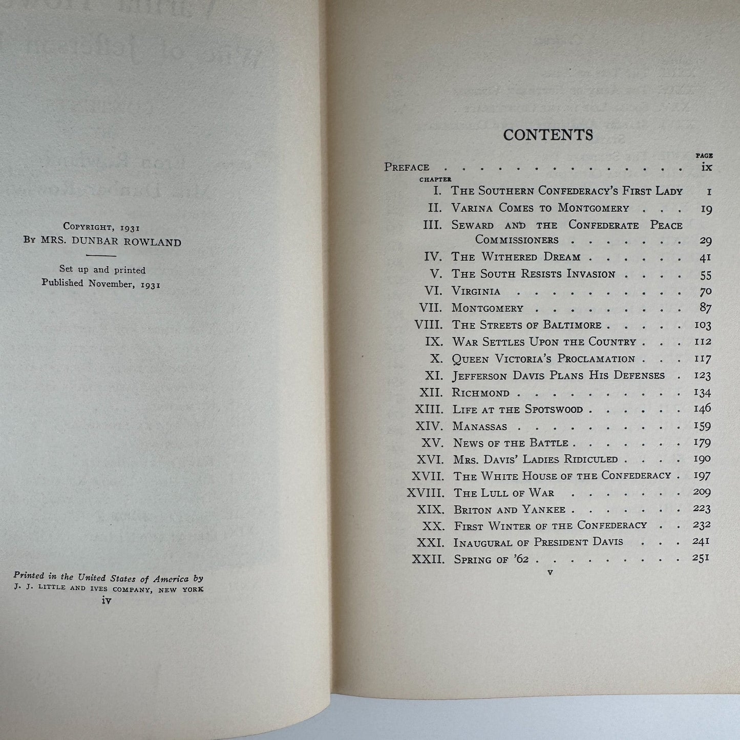 Varina Howell, Wife of Jefferson Davis, Vol 2, 1931 - Pretty Old Books