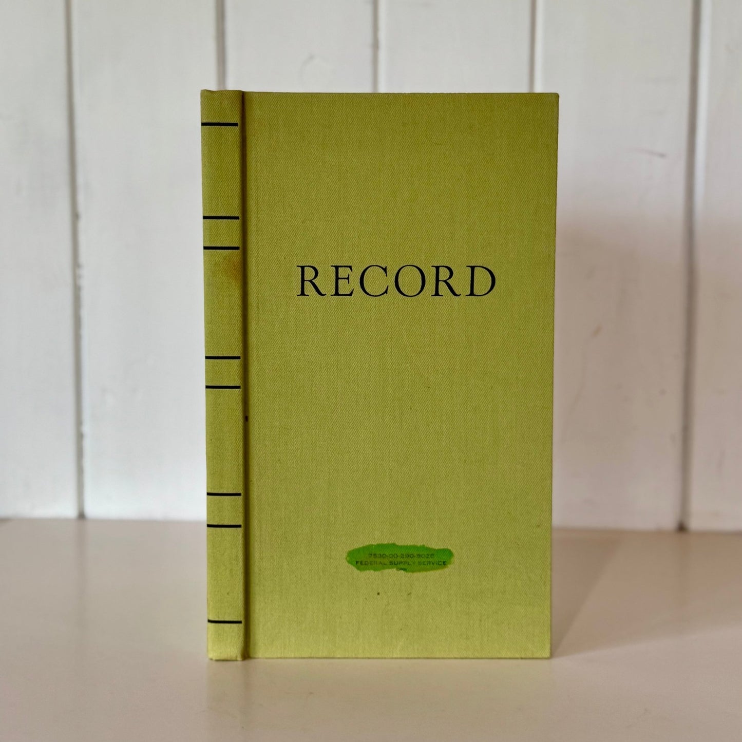 Vintage Federal Supply Service Record Book, 13 x 7.5 Inches, 300 pages - Pretty Old Books