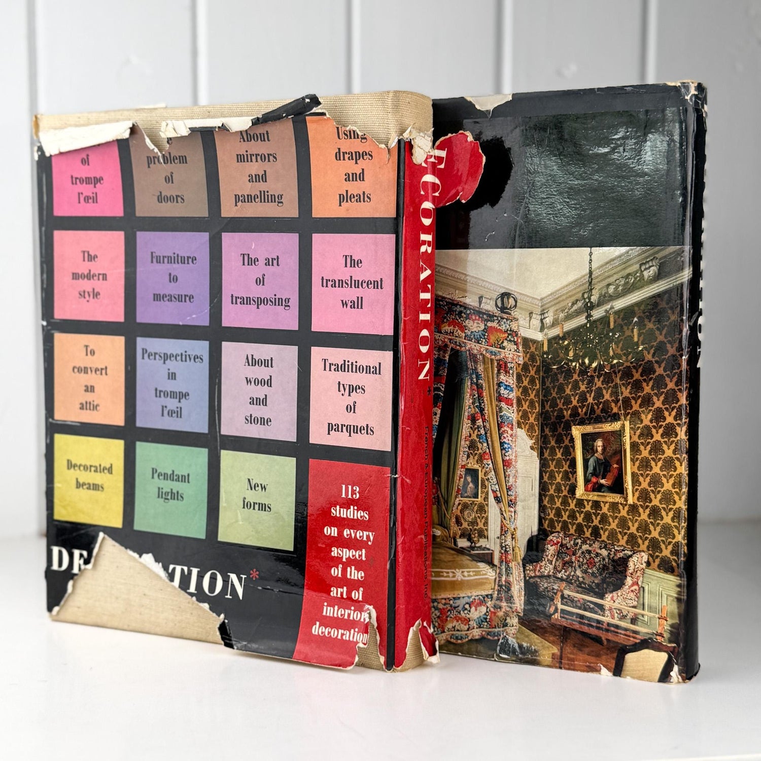 Vintage French Mid - Century Interior Design Book Set, Decoration* and Decoration**, 1963 - Pretty Old Books