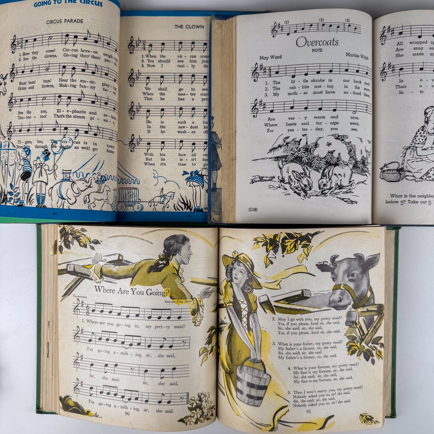 Vintage Music School Book Bundle - Pretty Old Books