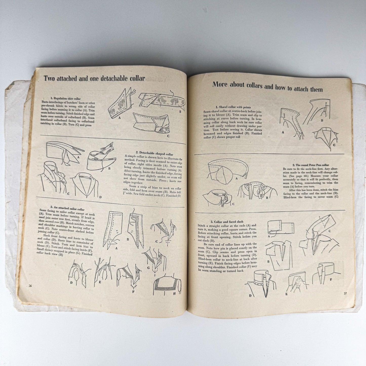 Vogue's Book of Smart Dressmaking, Paperback 1943, War Time Edition (Copy) - Pretty Old Books