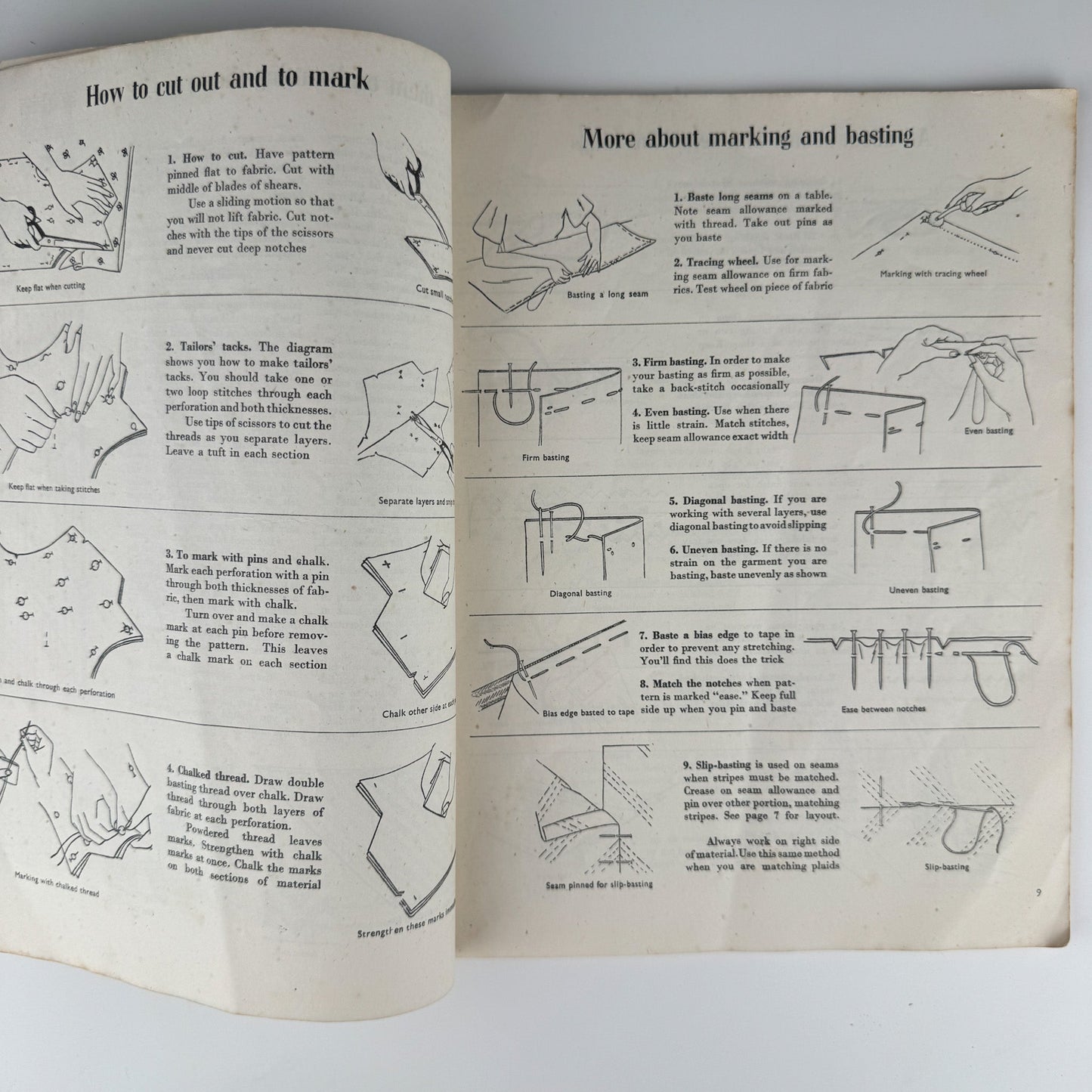 Vogue's Book of Smart Dressmaking, Paperback 1943, War Time Edition (Copy) - Pretty Old Books