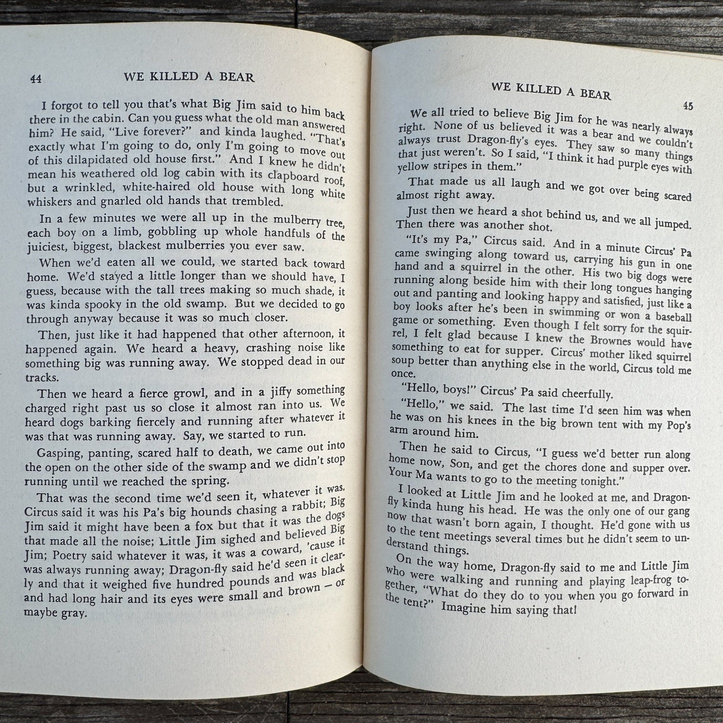 We Killed a Bear!: A Sugar Creek Gang Story by Paul Hutchens, 1944 - Pretty Old Books