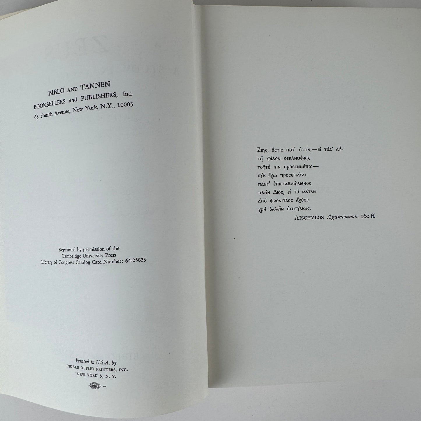 Zeus: A Study in Ancient Religion, Volume I — Zeus: God of the Bright Sky, 1964 Mythology Hardcover - Pretty Old Books