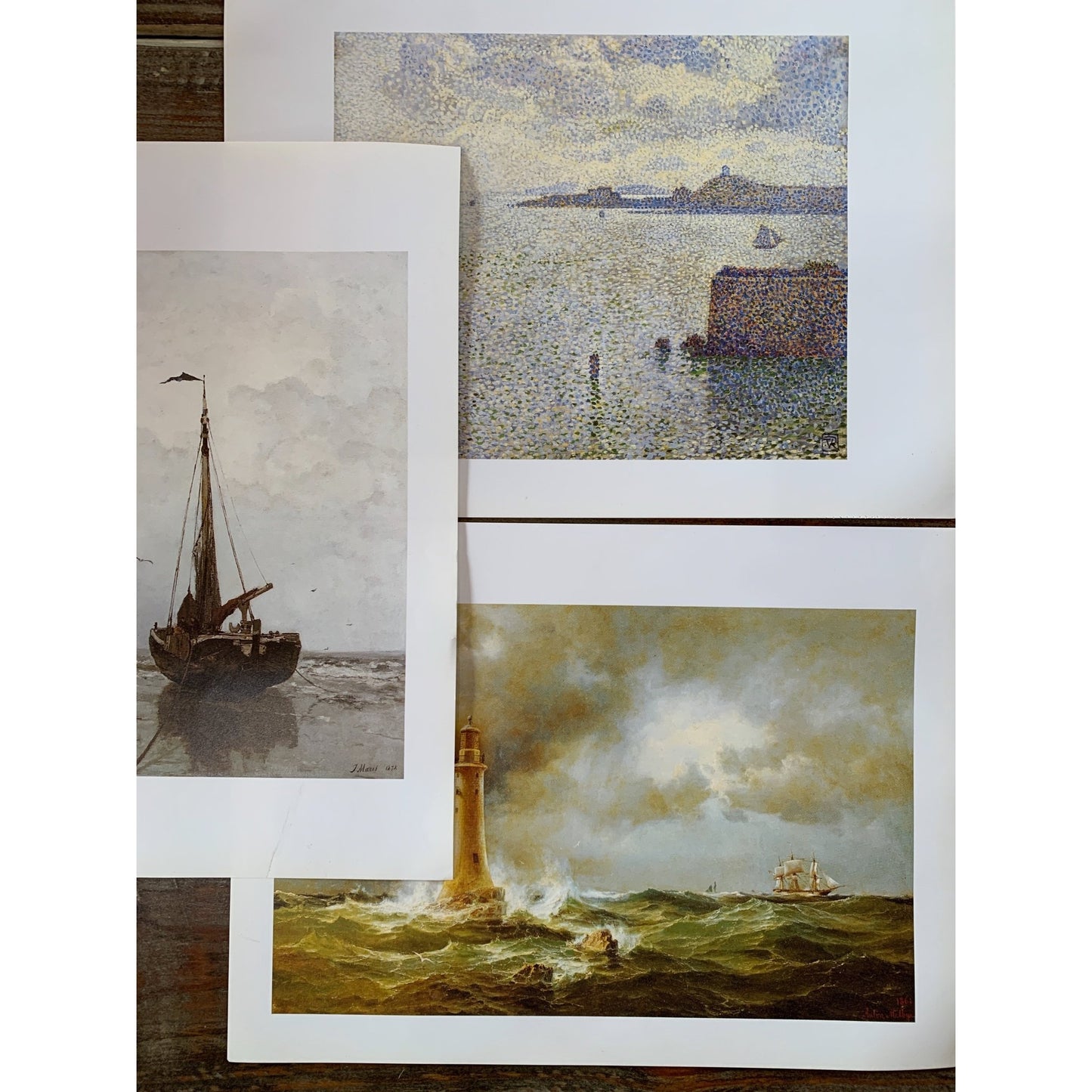 Book Plates for Framing, Vintage and Antique Book Art Prints, 7 pieces - Pretty Old Books