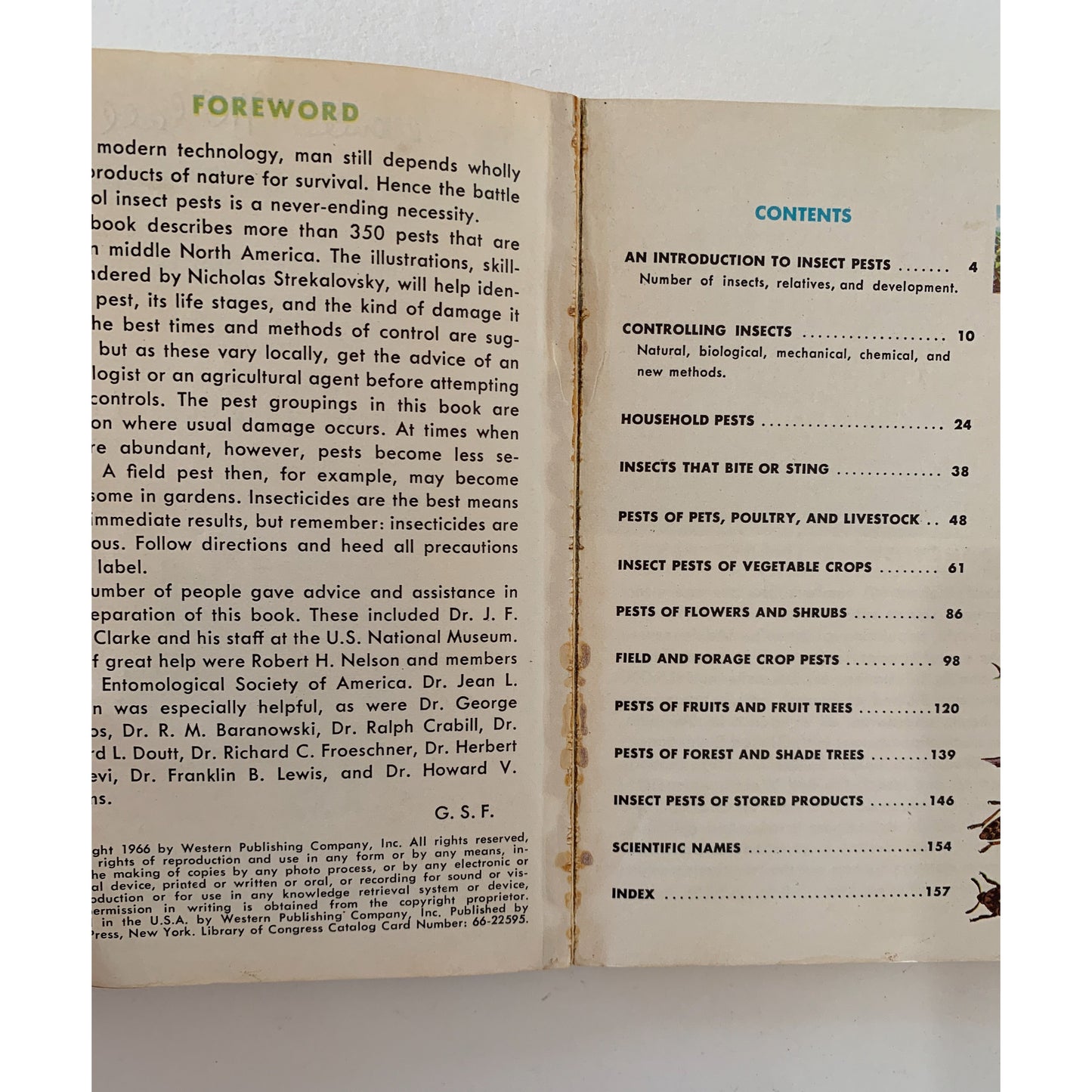 Insect Pests, A Golden Nature Guide, 1966