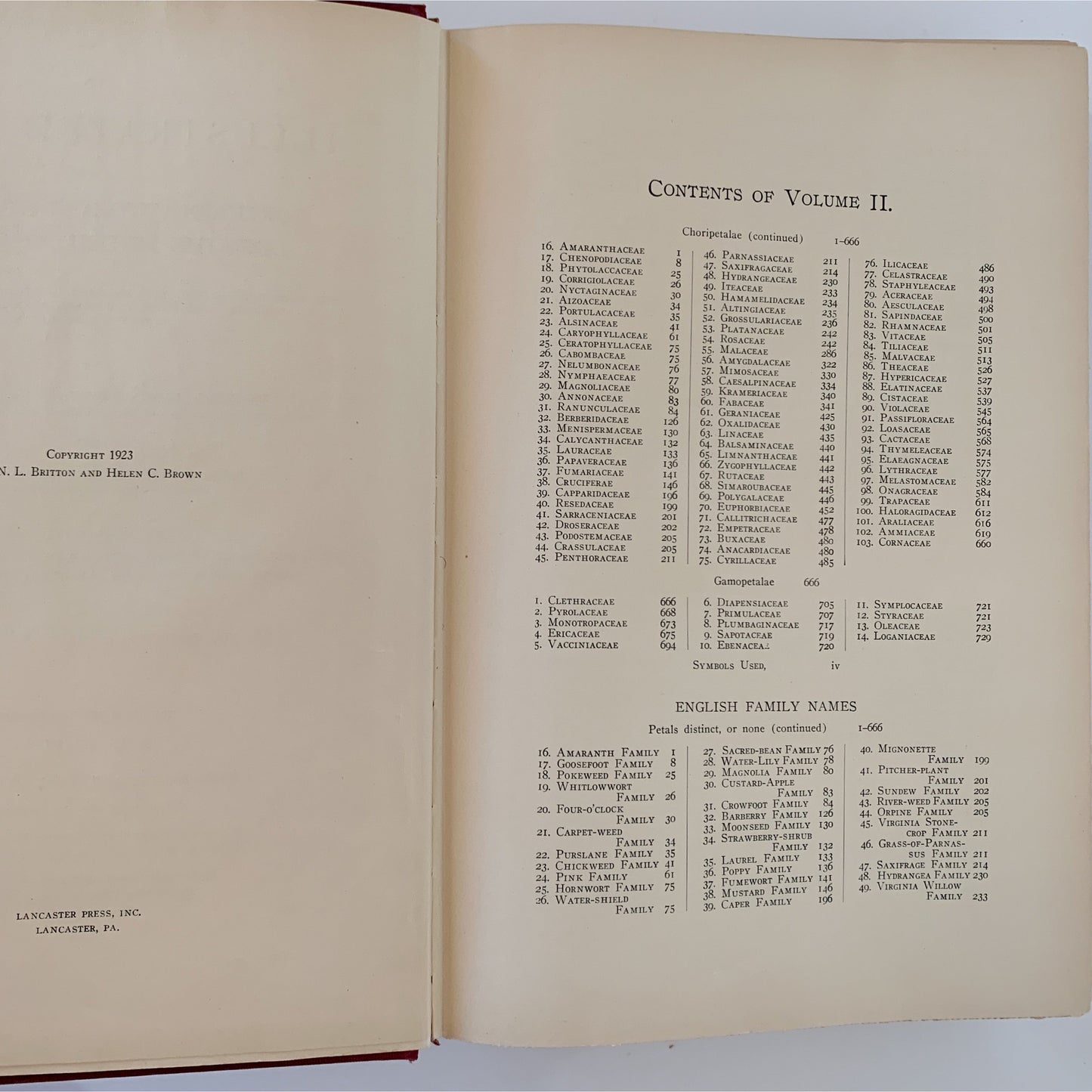 An Illustrated Flora of the United States, Canada, and the British Possessions, 1936