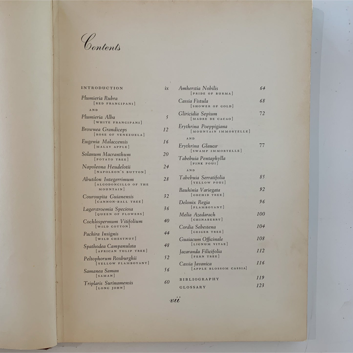 Flowering Trees of the Caribbean, 1951 Illustrated Botanical Book