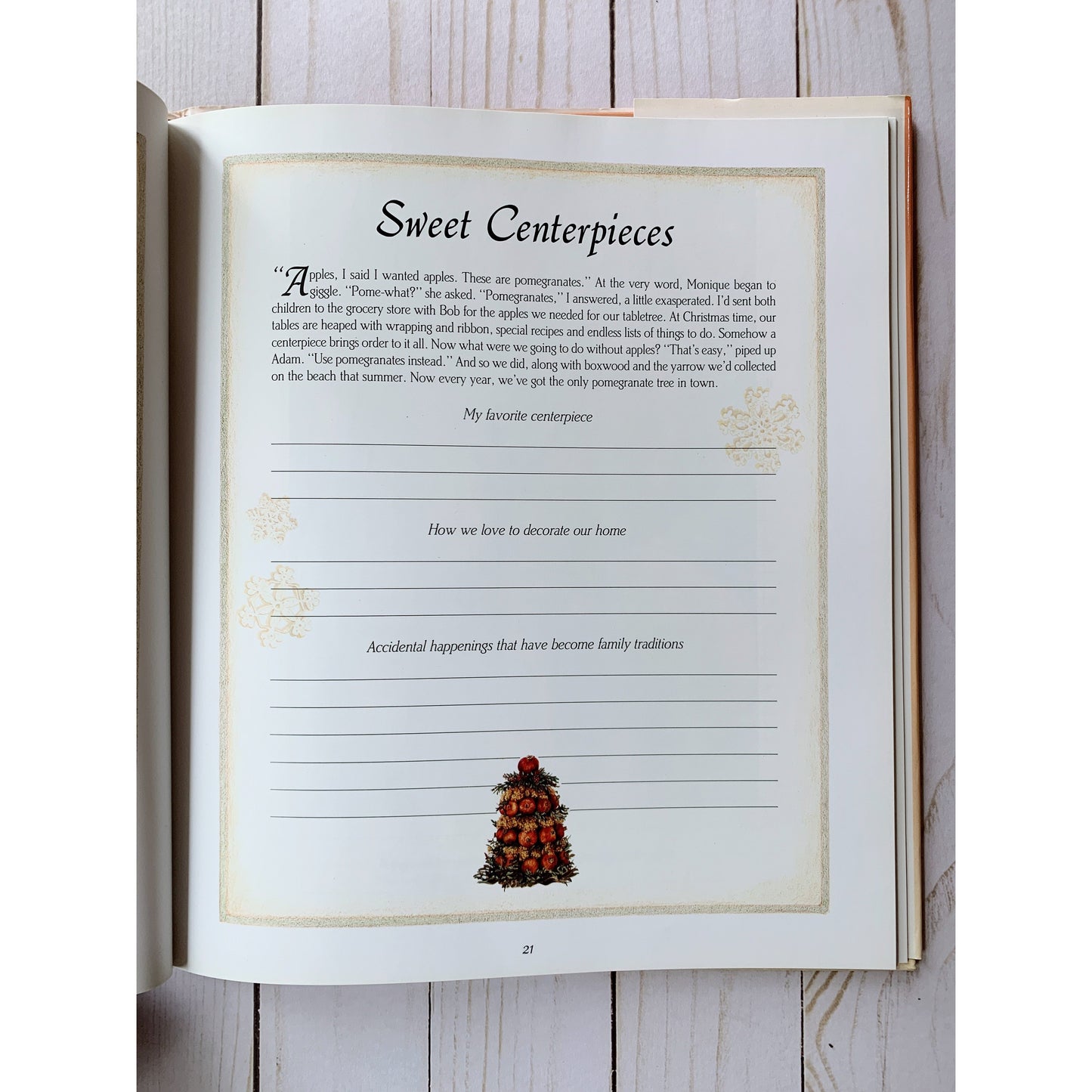 Christmas At Our House - Family Holiday Traditions - Hardcover Memory Book