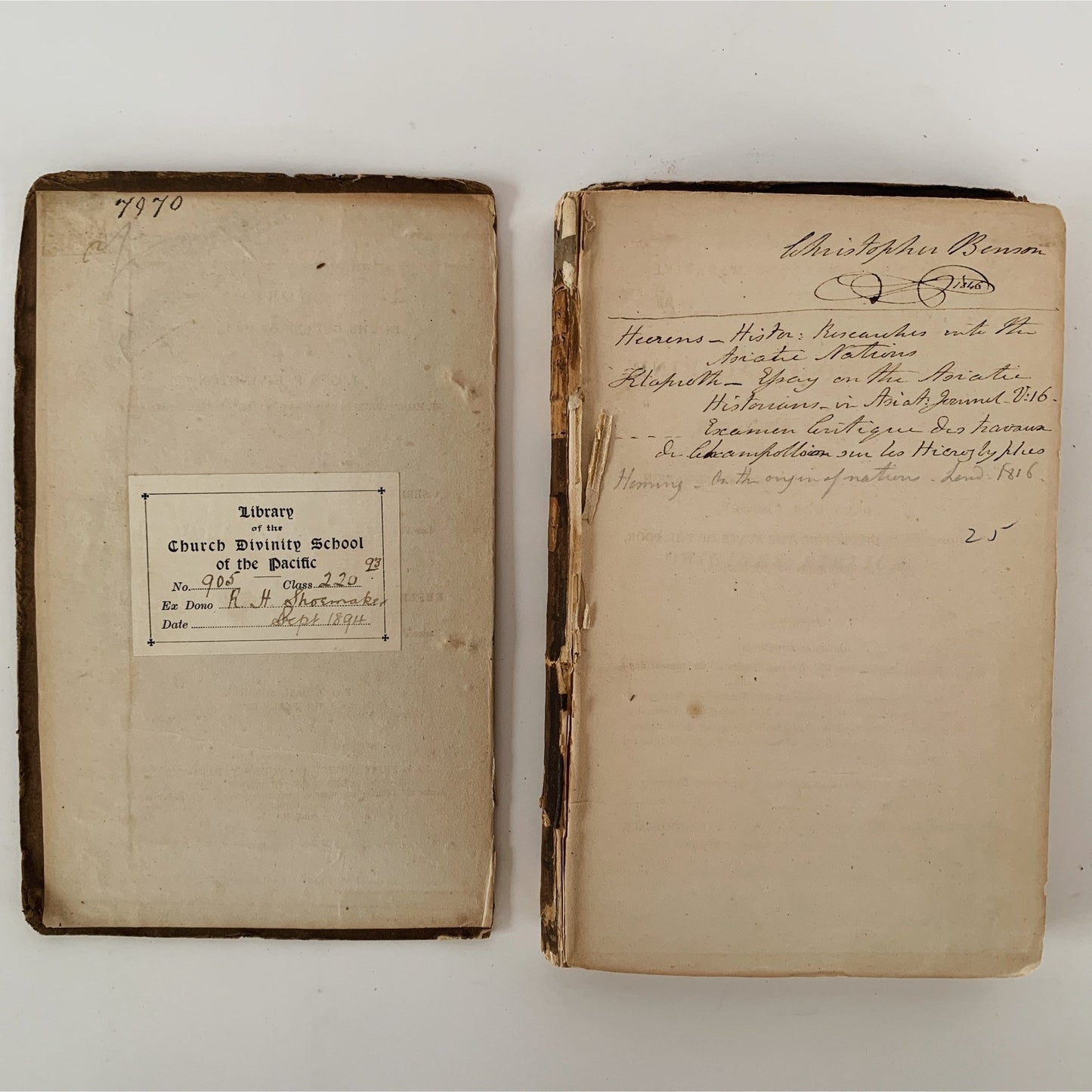Origines Biblicae or Researches in Primeval History by Charles Tilstone Beke, 1834, RARE - Pretty Old Books