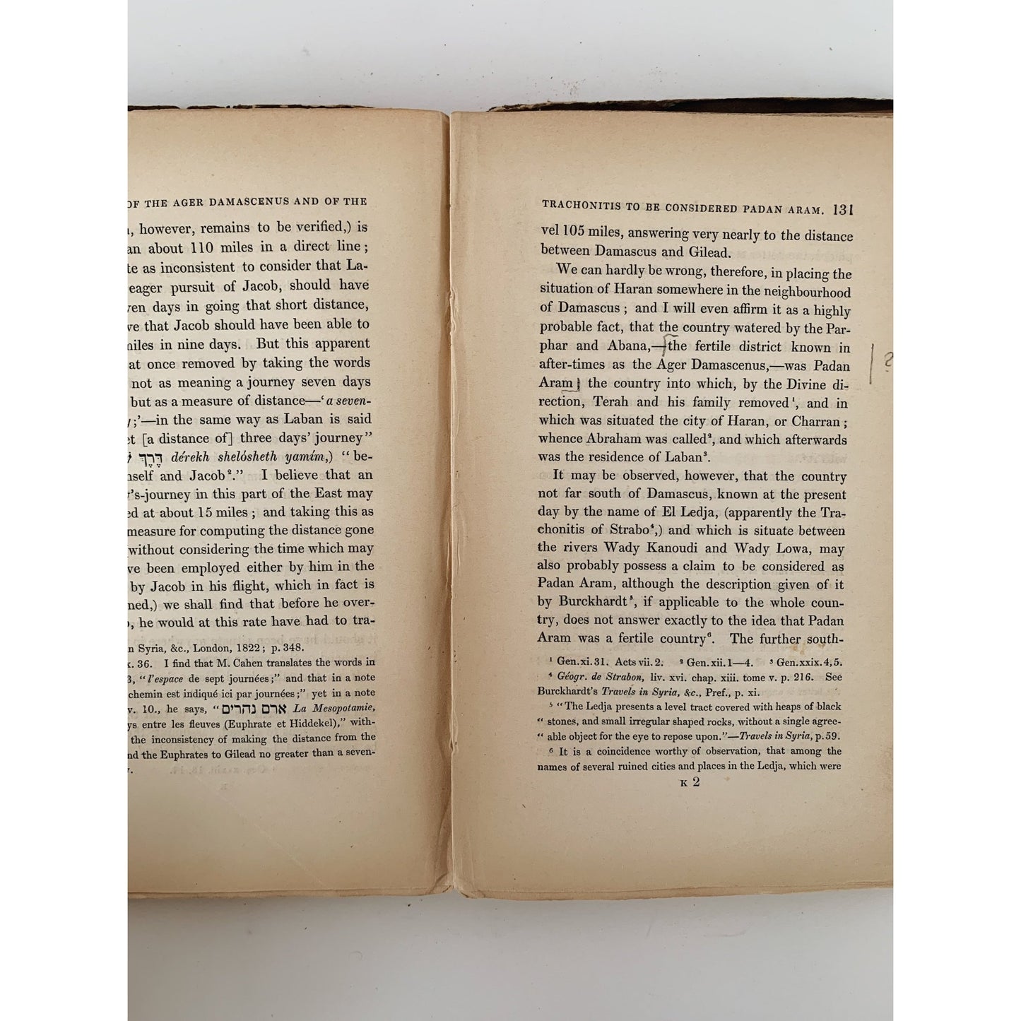 Origines Biblicae or Researches in Primeval History by Charles Tilstone Beke, 1834, RARE - Pretty Old Books