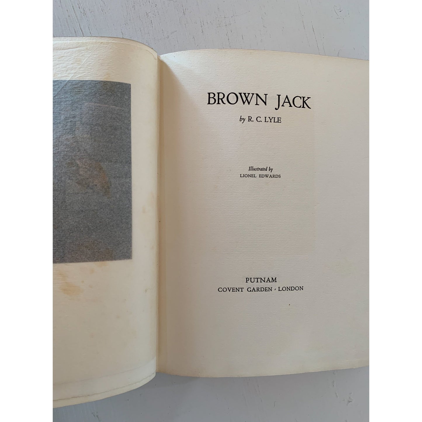 Rare Signed Brown Jack, R.C. Lyle, 1934, Hardcover Numbered Limited Print - Pretty Old Books