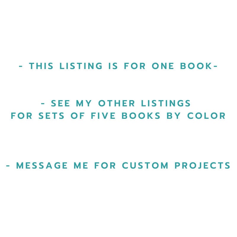 Vintage Decorative Books By Color for Shelf Styling, Real Books for Decorating, Home Staging, Decor - Pretty Old Books