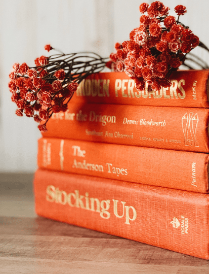 Orange Vintage Book Bundles